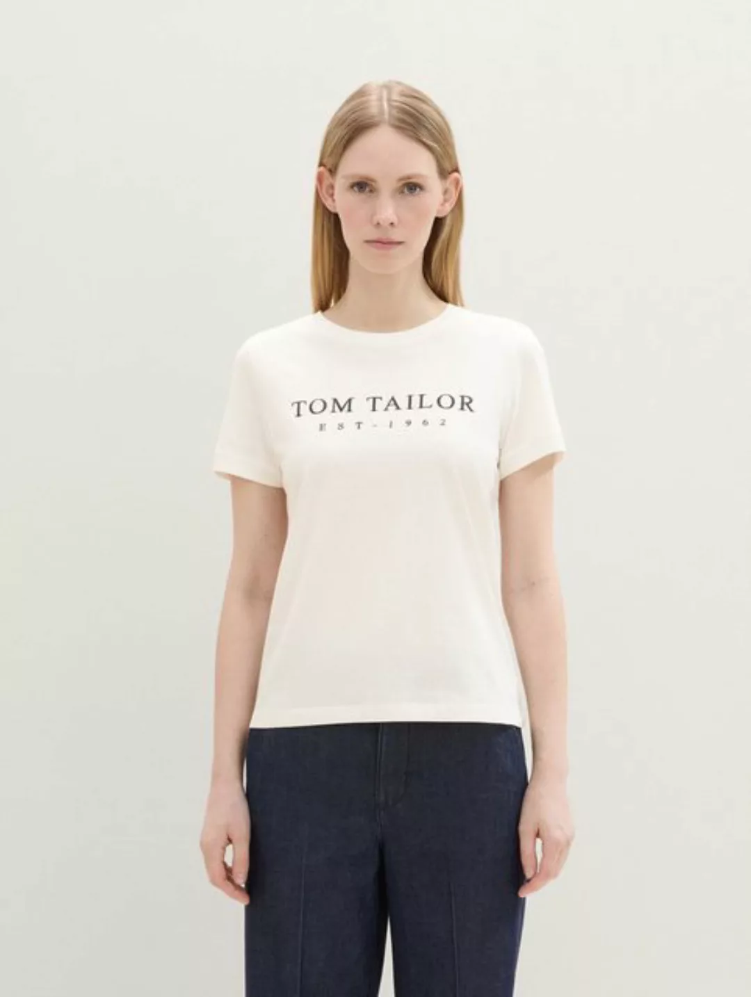TOM TAILOR T-Shirt T-Shirt mit Logo Stickerei günstig online kaufen
