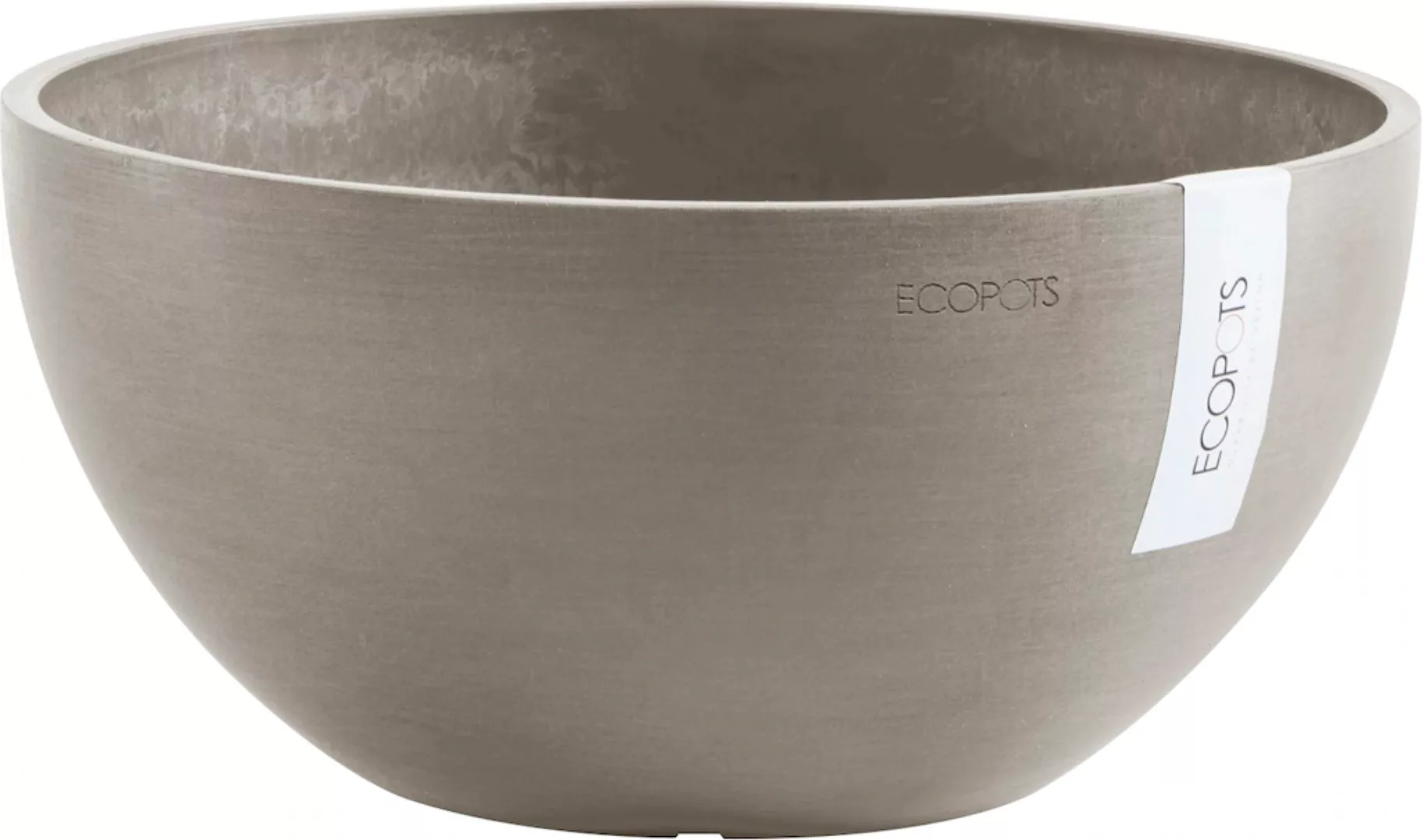 ECOPOTS Blumentopf "BRUSSELS Taupe", BxTxH: 25x25x12 cm günstig online kaufen