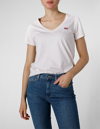 Levi´s ® The Perfect Kurzarm-t-shirt Mit V-ausschnitt XS Almost Mauve günstig online kaufen