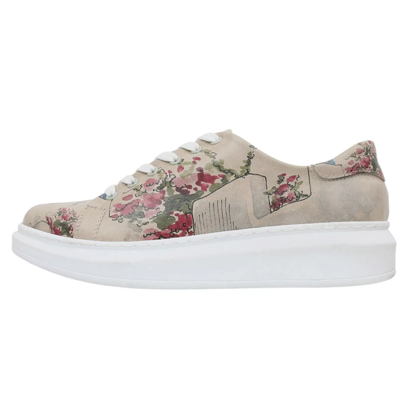 DOGO Plateausneaker "Damen Myra Paperflower Vegan Damen Sneaker / female", günstig online kaufen