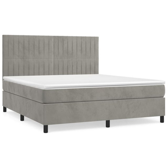 vidaXL Boxspringbett Bett Boxspringbett mit Matratze komplett Samt (140 x 2 günstig online kaufen