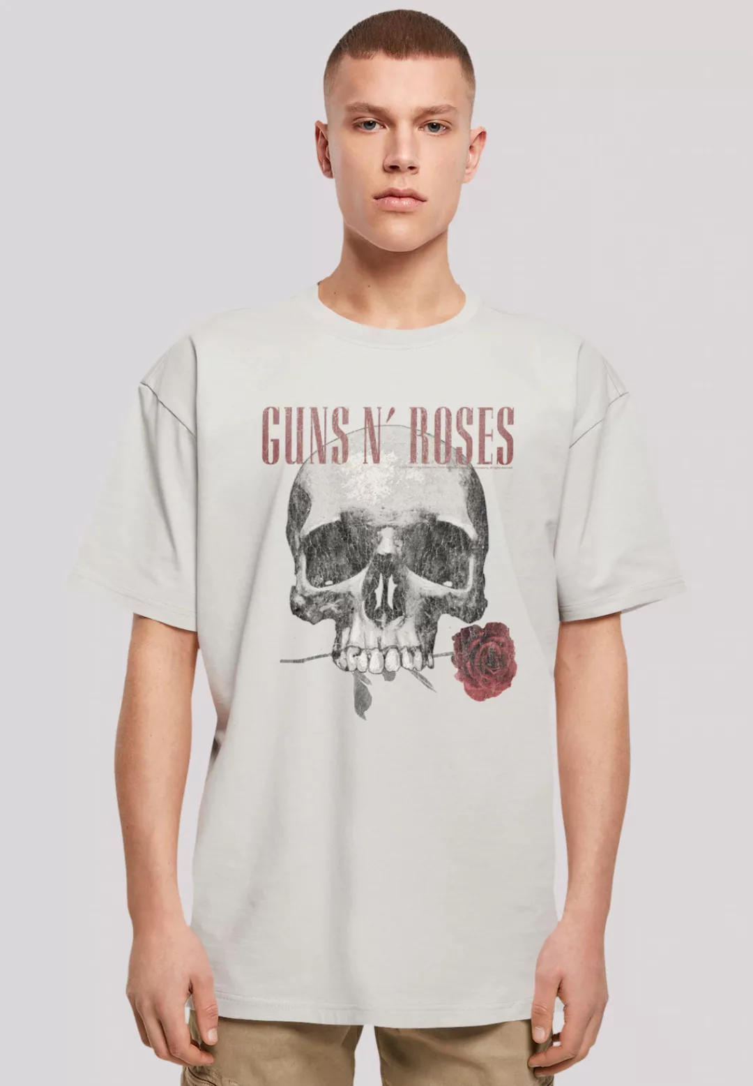F4NT4STIC T-Shirt "Guns n Roses Flower Skull Rock Musik Band", Premium Qual günstig online kaufen
