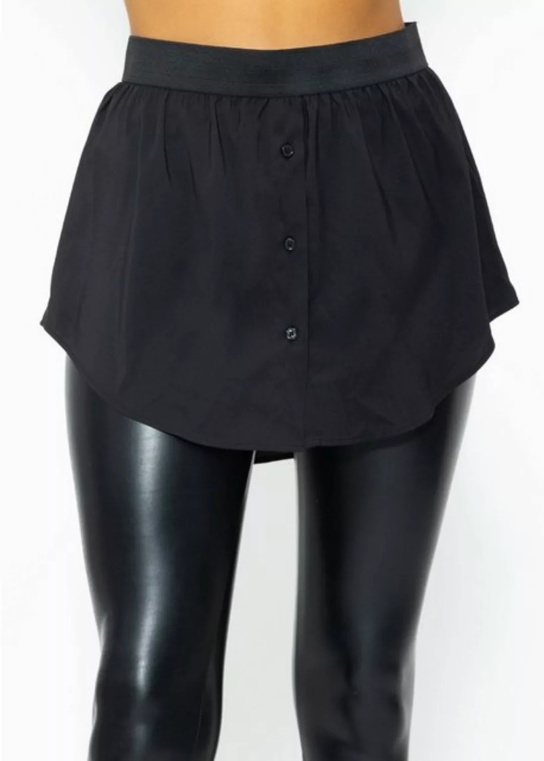 SASSYCLASSY Unterrock Mini Unterrock Damen in Unifarben Blusenrock mit Gumm günstig online kaufen