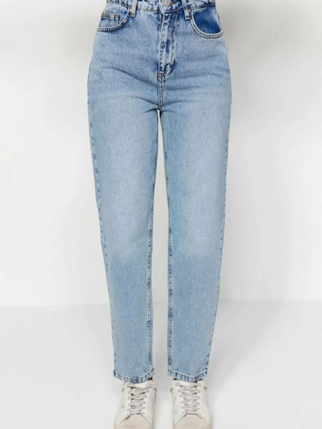 Trendyol 7/8-Jeans (1-tlg) Plain/ohne Details günstig online kaufen