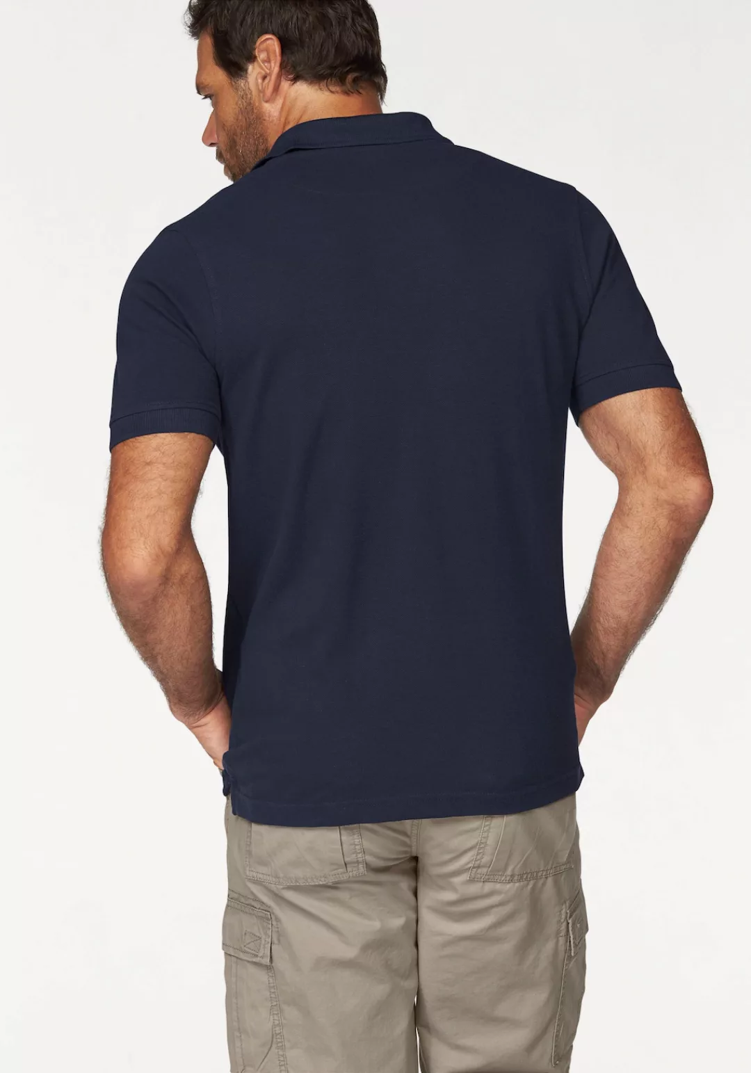 Mans World Poloshirt, Kurzarm, lockere Passform, unifarben günstig online kaufen