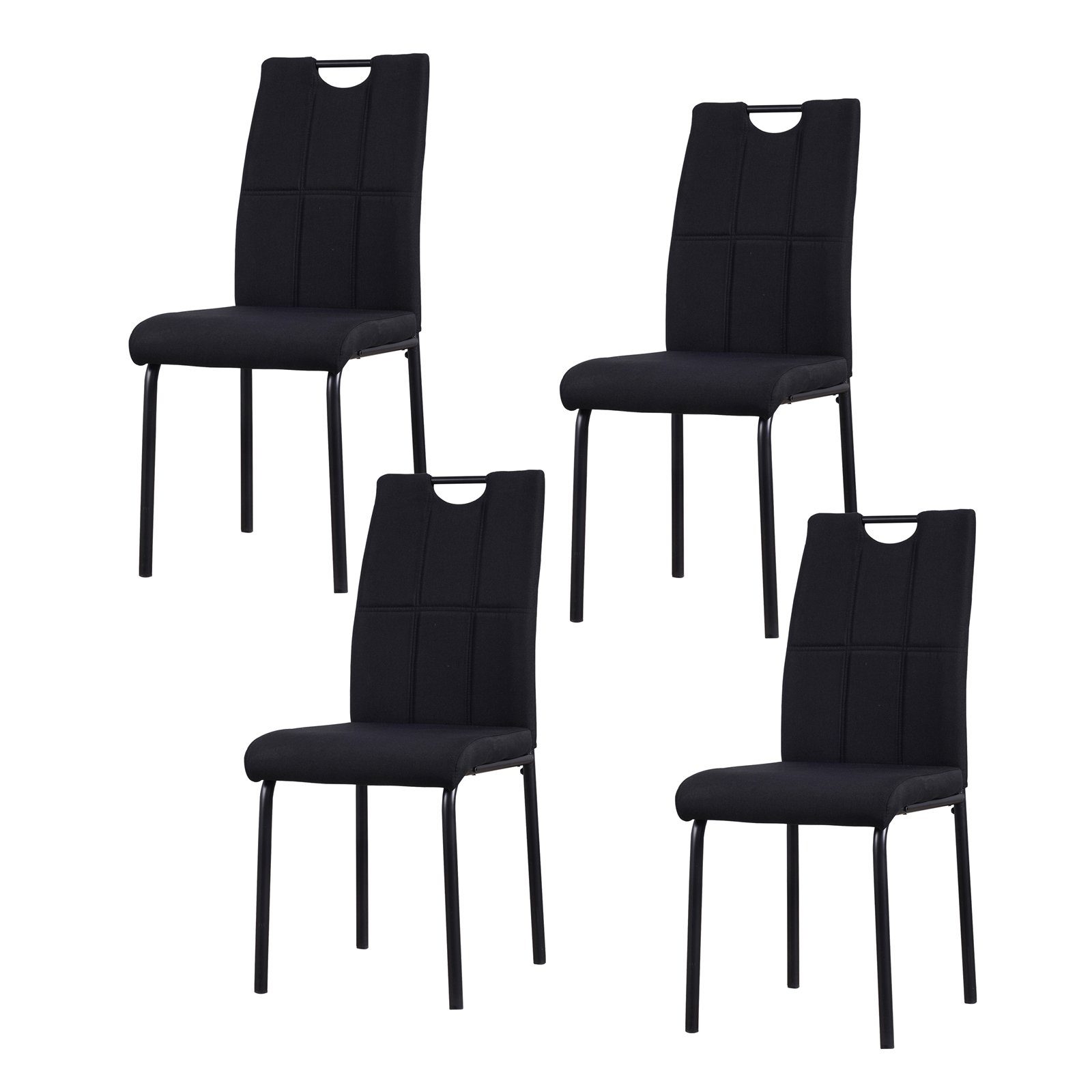 HTI-Living Esszimmerstuhl Stuhl Denton Schwarz (Set, günstig online kaufen
