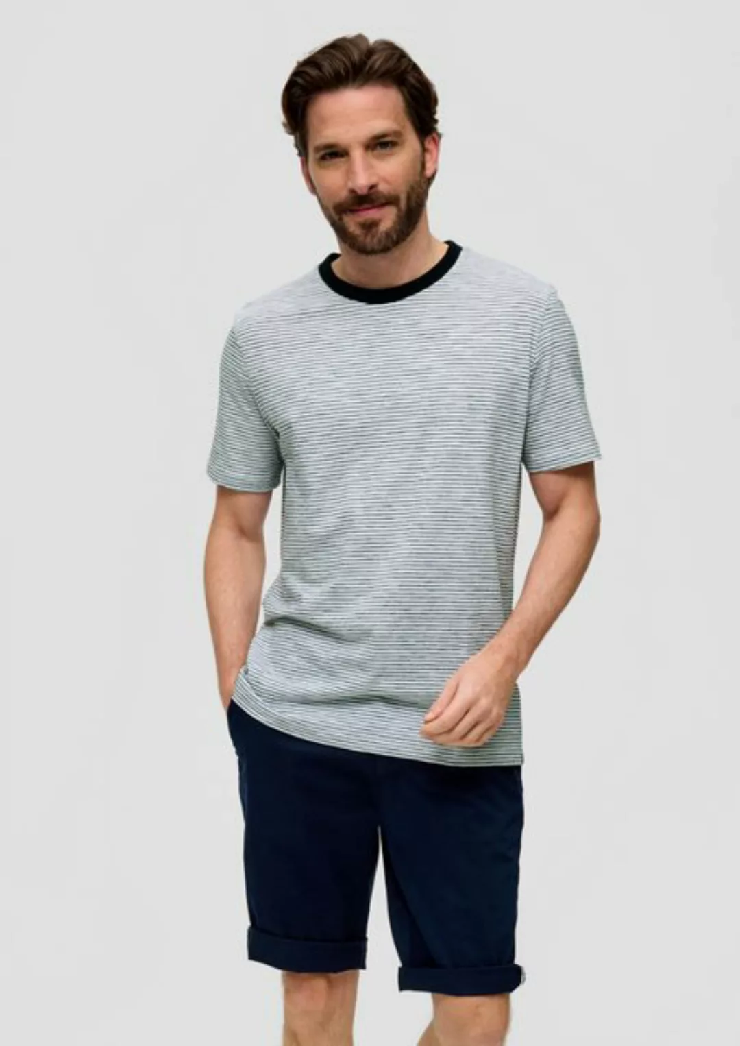 s.Oliver Kurzarmshirt T-Shirt mit Rundhalsausschnitt günstig online kaufen