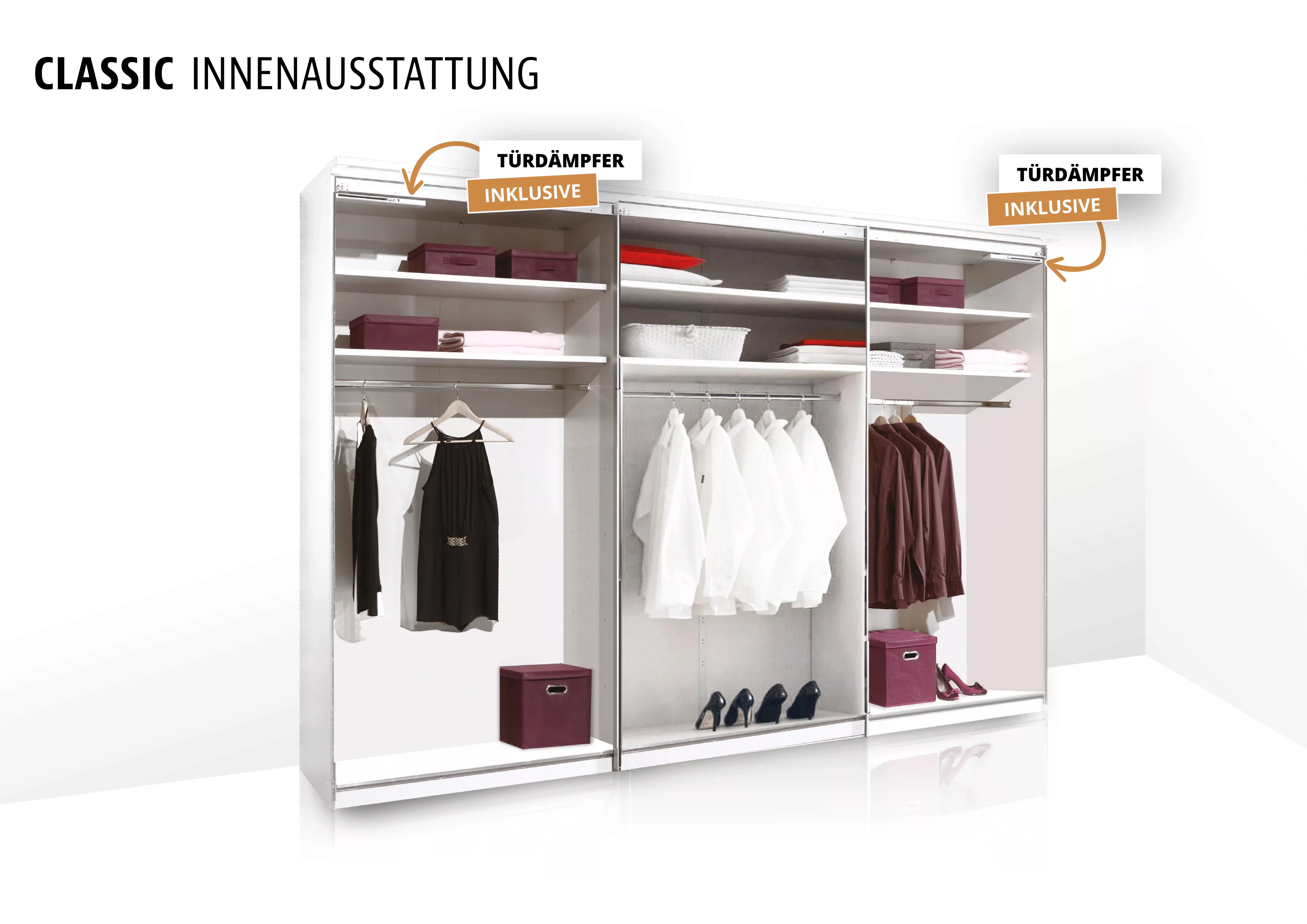 STAUD Schwebetürenschrank "Sinfonie Plus, edles Design in hochwertiger Qual günstig online kaufen