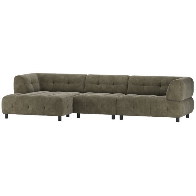 WOOOD Ecksofa Chaiselongue Louis mit Cordbezug Links günstig online kaufen