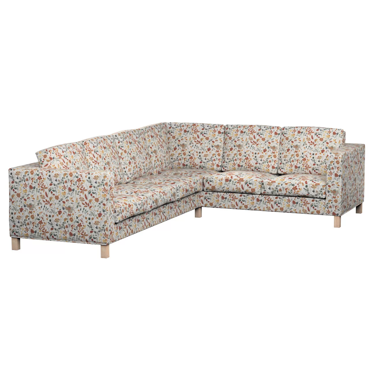 Bezug für Karlanda Sofa Ecke links, orange-grün, 36cm x 30cm x 50cm, Cosy H günstig online kaufen