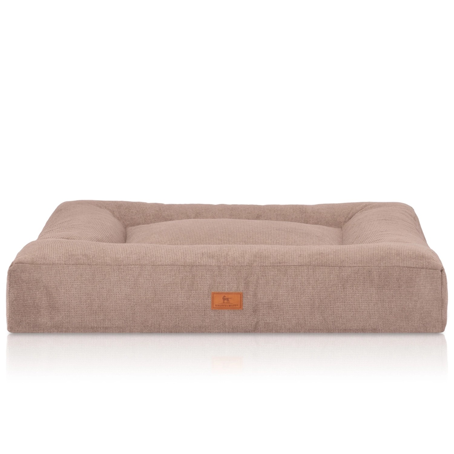 Knuffelwuff Hundebett Sofia Orthopädisch Velours 120x100cm Beige günstig online kaufen