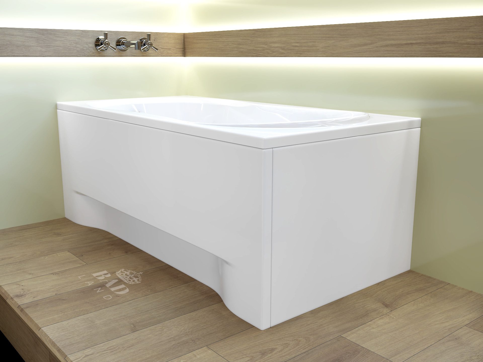 KOLMAN Badewanne Rechteck Gracja 140x70, Ablaufgarnitur günstig online kaufen