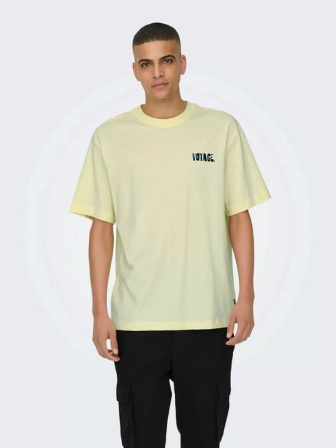 ONLY & SONS T-Shirt Oversized Rundhals PrintT-Shirt Baumwolle ONSGARTH 5062 günstig online kaufen