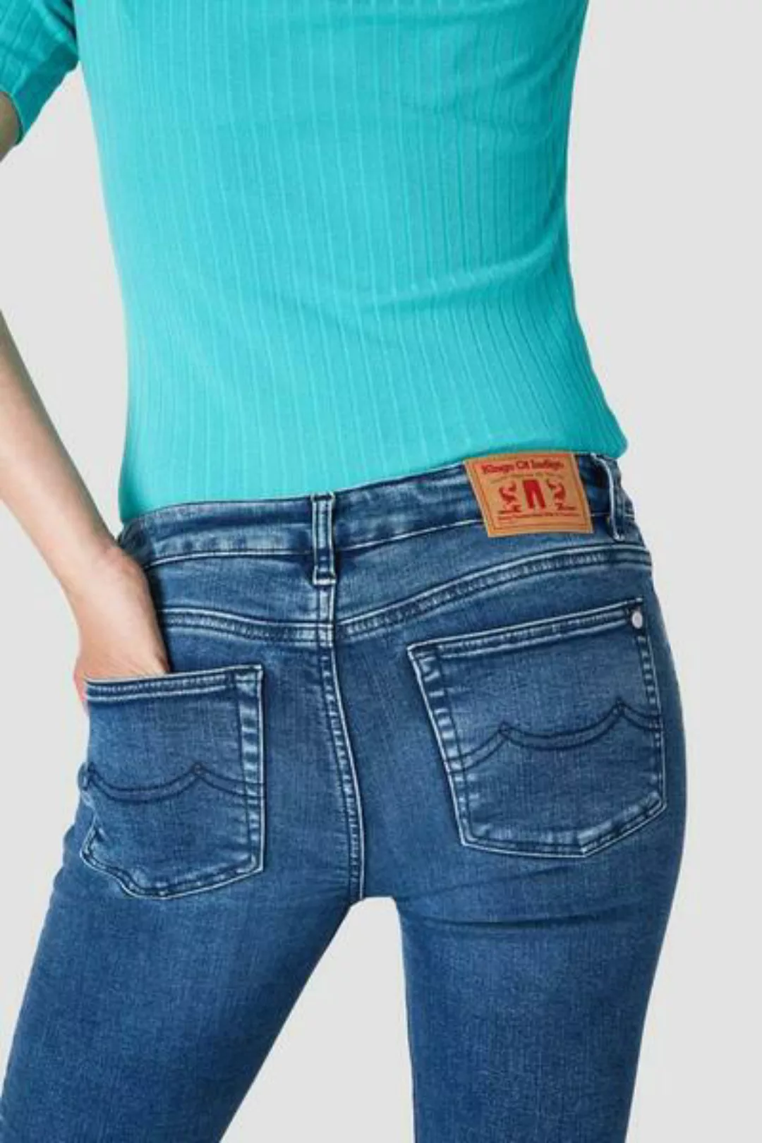 Jeans Skinny Fit - Juno High - Eco Myla Light Used/mid Blue günstig online kaufen