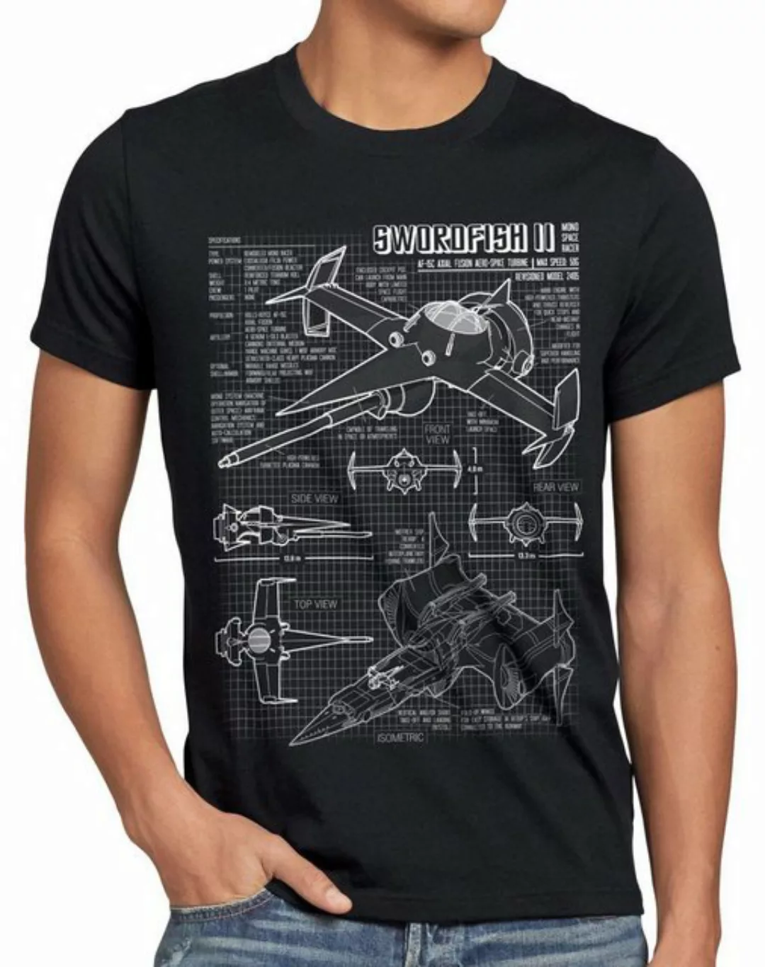 style3 T-Shirt Herren T-Shirt Bebop Swordfish II anime mono racer cowboy günstig online kaufen