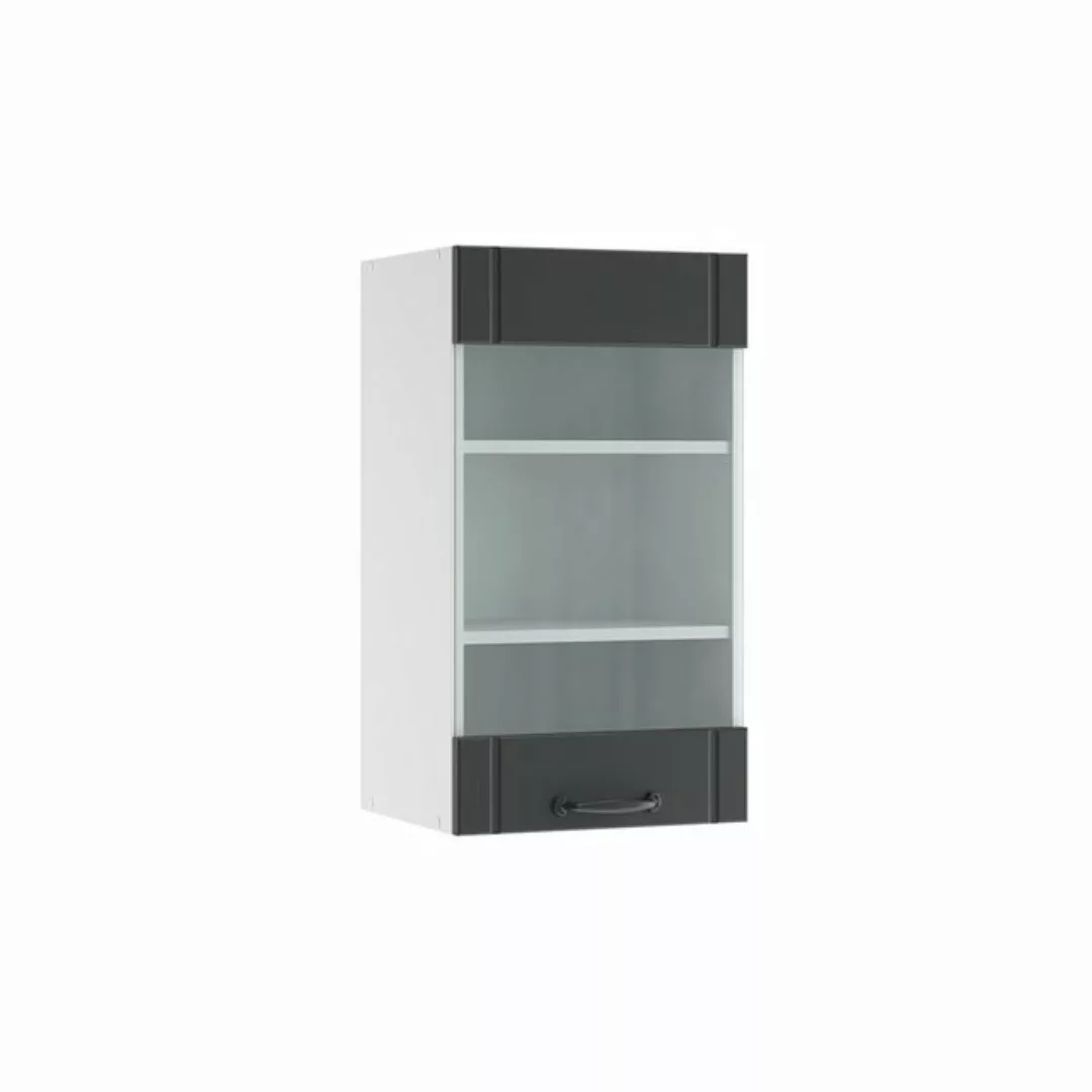 Vicco Glashängeschrank Fame-Line, Anthrazit/Weiß, 40 cm günstig online kaufen