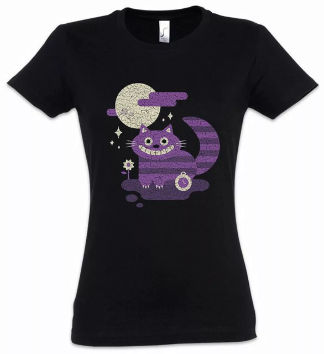 Urban Backwoods Print-Shirt Cheshire Cat Damen T-Shirt Alice Cat im Cats in günstig online kaufen