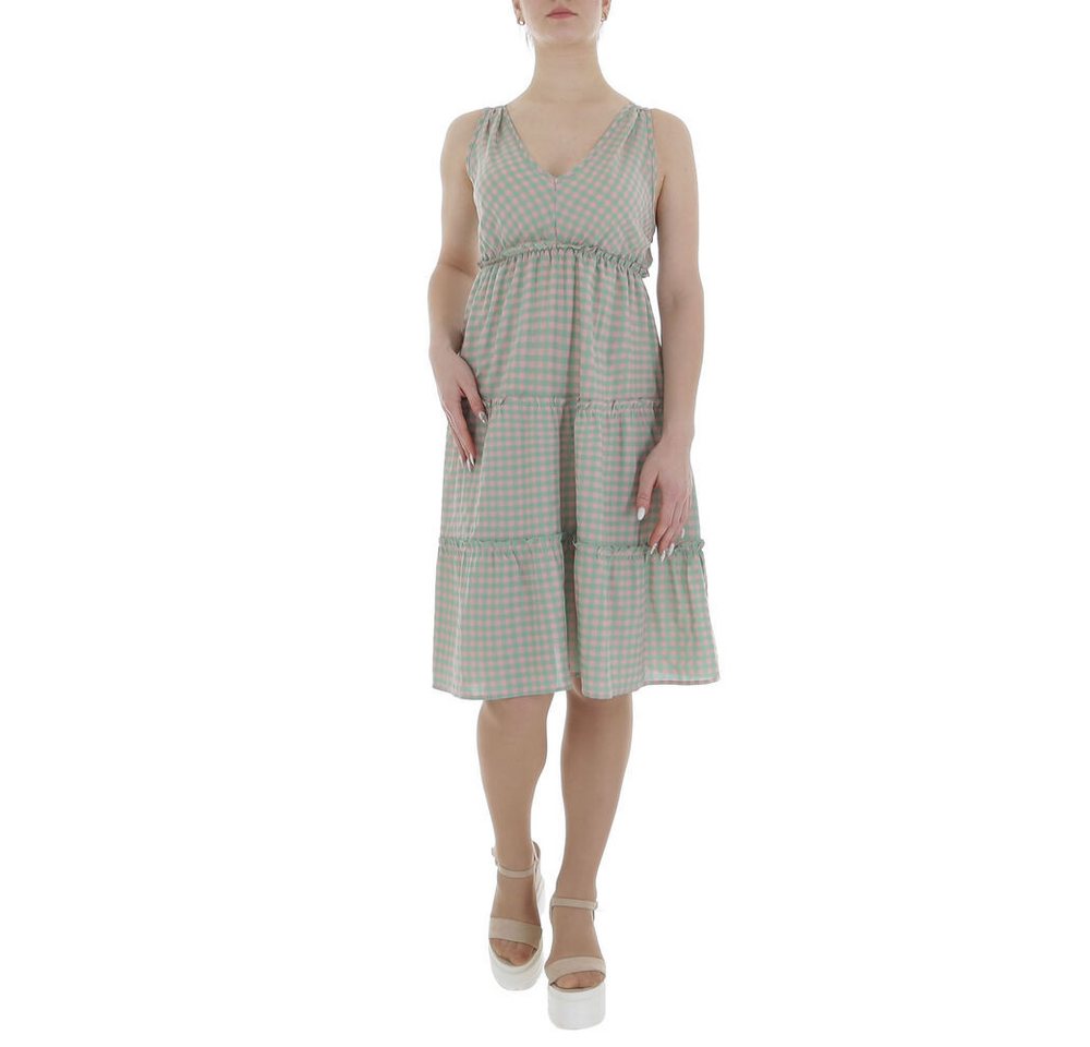 Ital-Design Sommerkleid Damen Freizeit Stufenkleid (85941361) Volants Karie günstig online kaufen