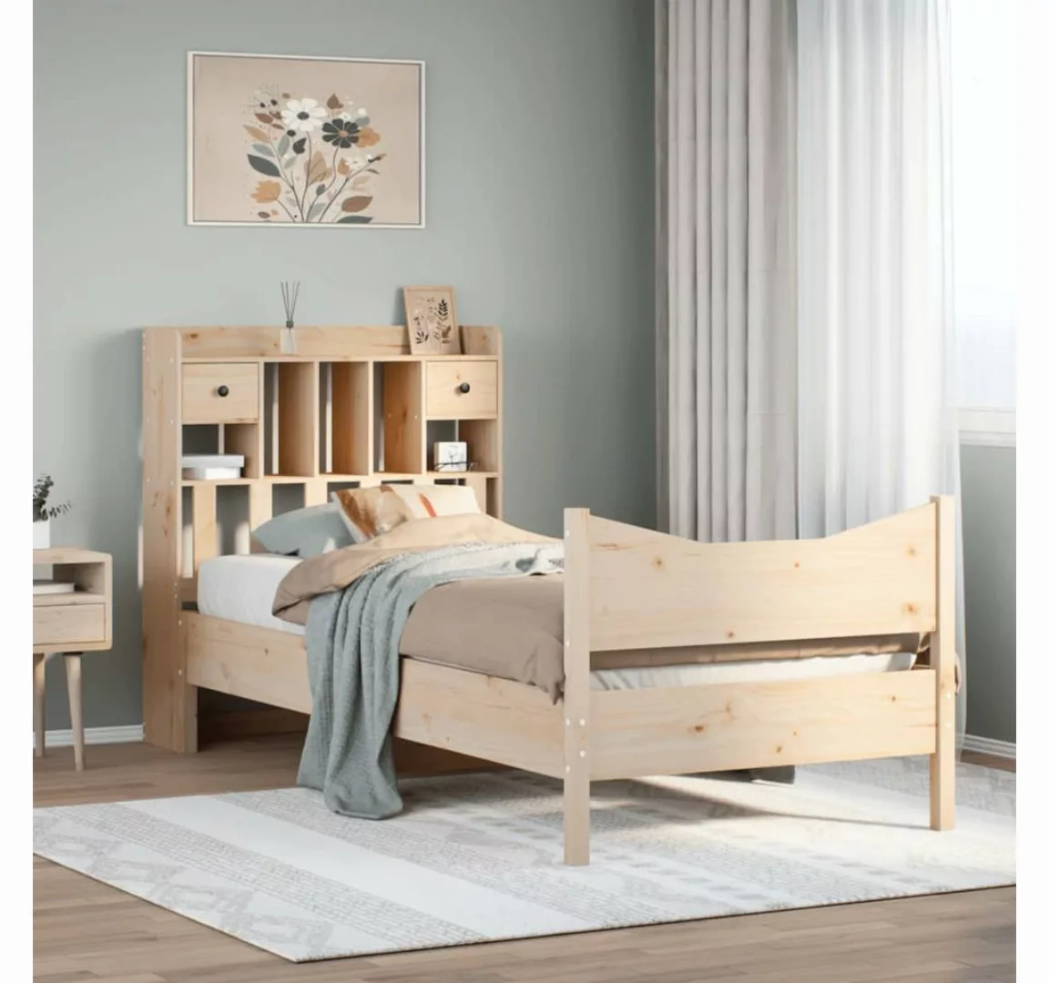 vidaXL Bett, Massivholzbett ohne Matratze 90x200 Kiefernholz günstig online kaufen