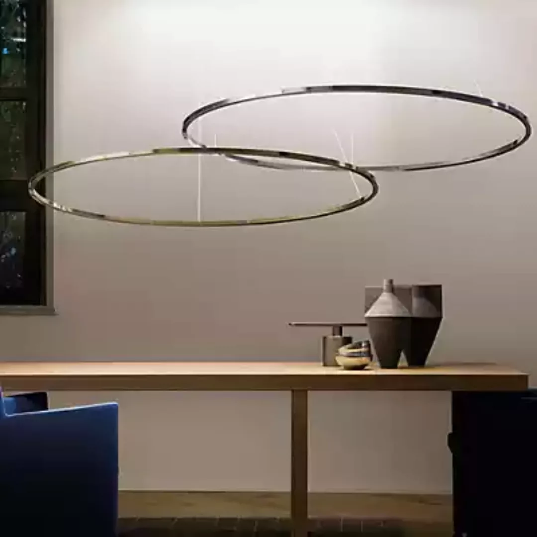 Nemo Ellisse Pendelleuchte LED, weiß - uplight - 135 cm günstig online kaufen