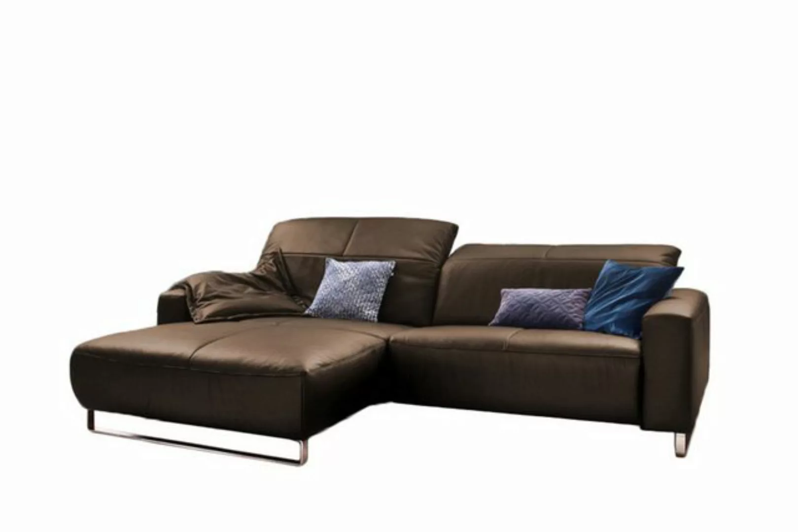 KAWOLA Ecksofa YORK, Sofa, Recamiere rechts od. links, mit od. ohne Sitztie günstig online kaufen