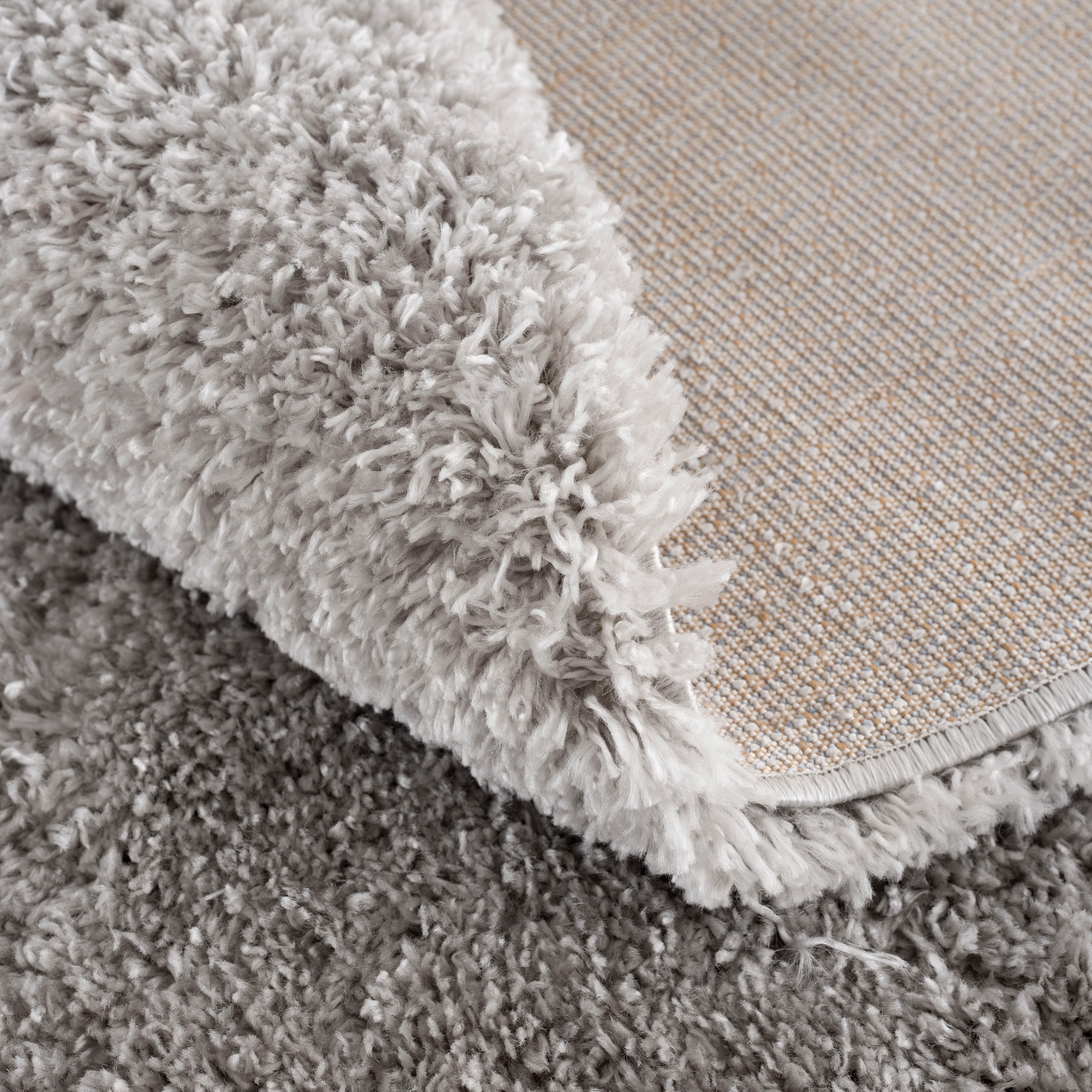 Sanat Hochflor-Teppich »Porto«, rund, 45 mm Höhe, Wohnzimmer, Langflor, Sha günstig online kaufen