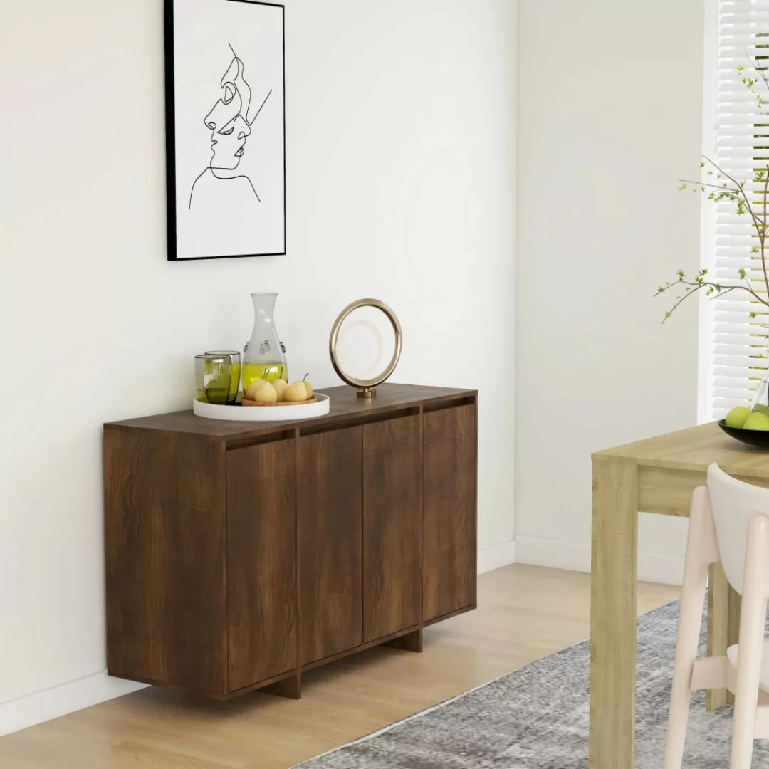 Vidaxl Sideboard Braun Eichen-optik 120x41x75 Cm Spanplatte günstig online kaufen