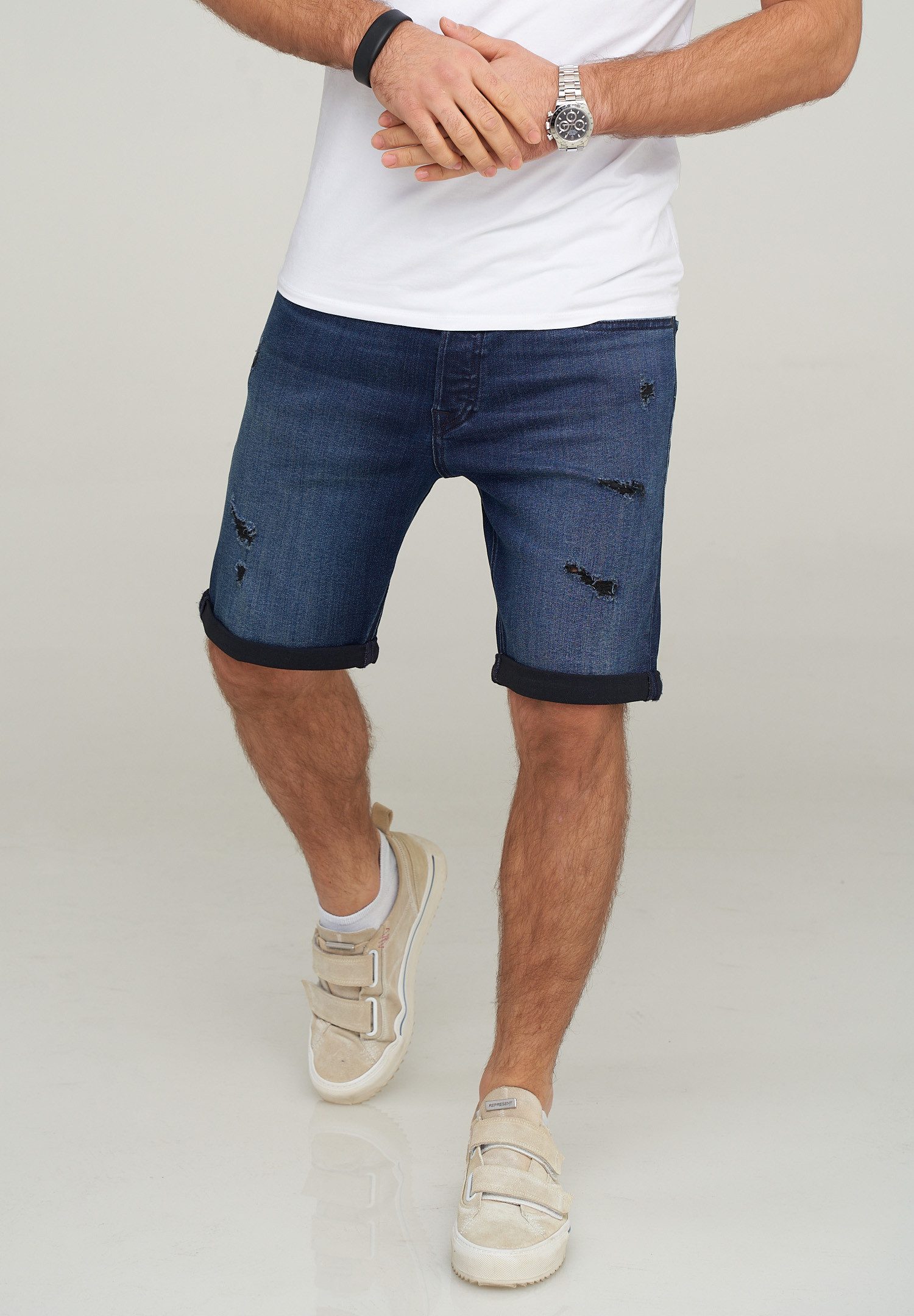 Jack & Jones Jeansshorts JJIRICK JJIINFINITY günstig online kaufen