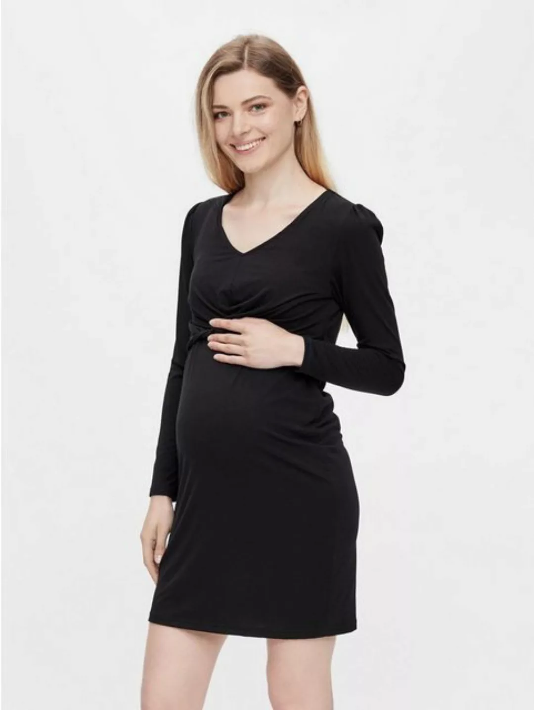 Mamalicious Shirtkleid Umstands Mini Kleid Stretch Shirt Dress MLELLEN (lan günstig online kaufen