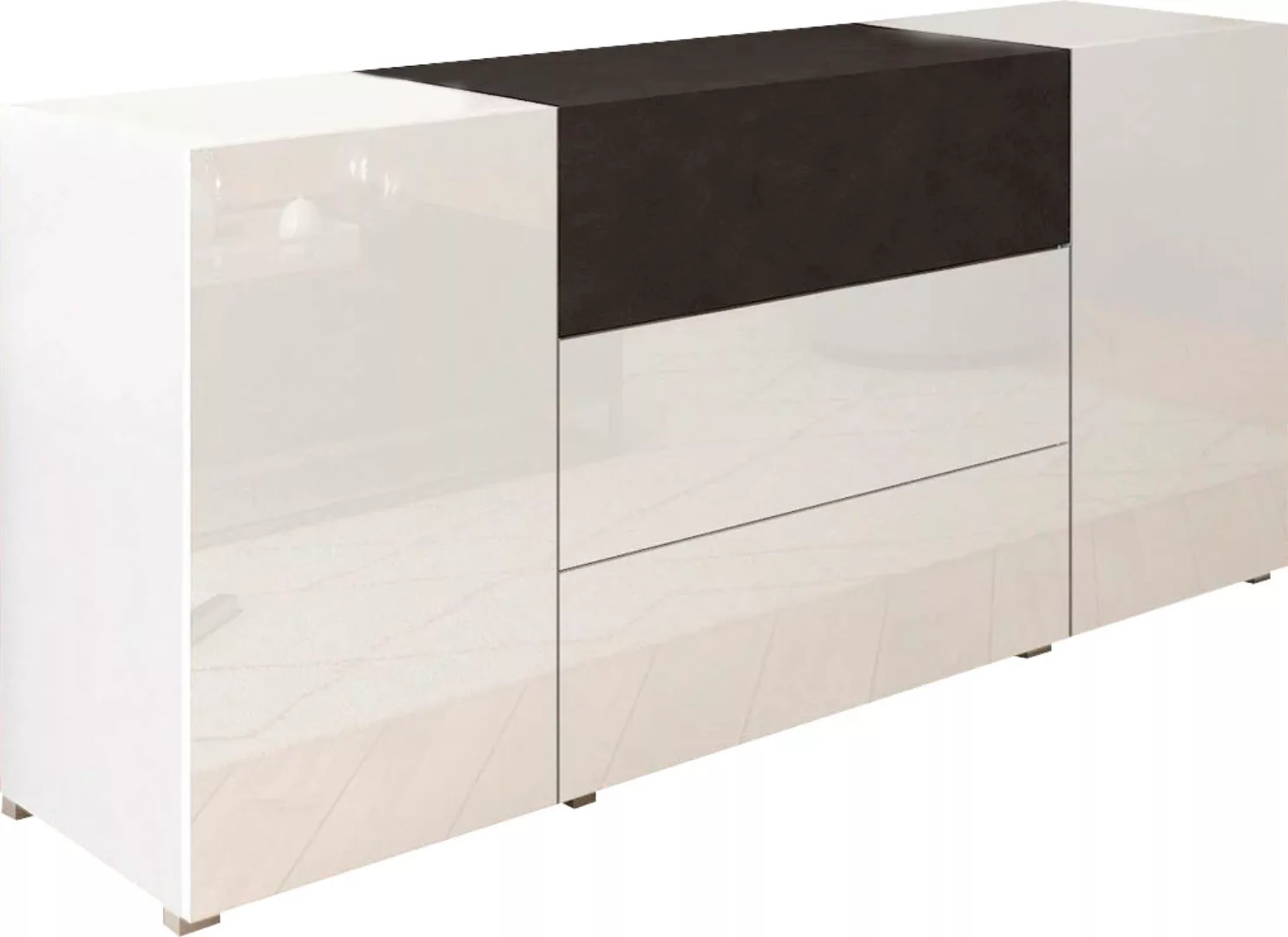 INOSIGN Sideboard "BERLIN", Moderne grifflose Kommode Breite 150 cm, 4 Schu günstig online kaufen