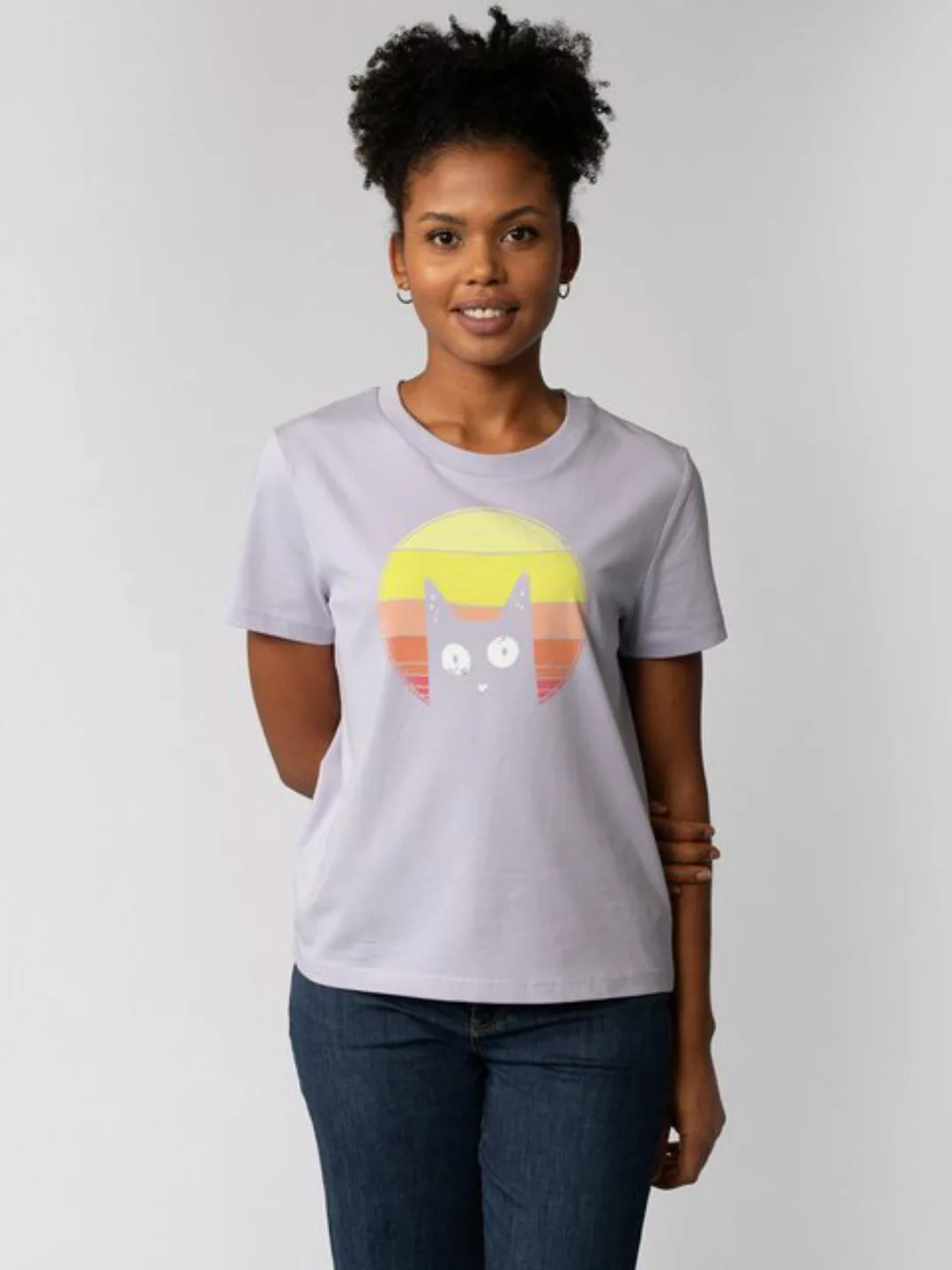 wat? Apparel T-Shirt Sunset Cat günstig online kaufen