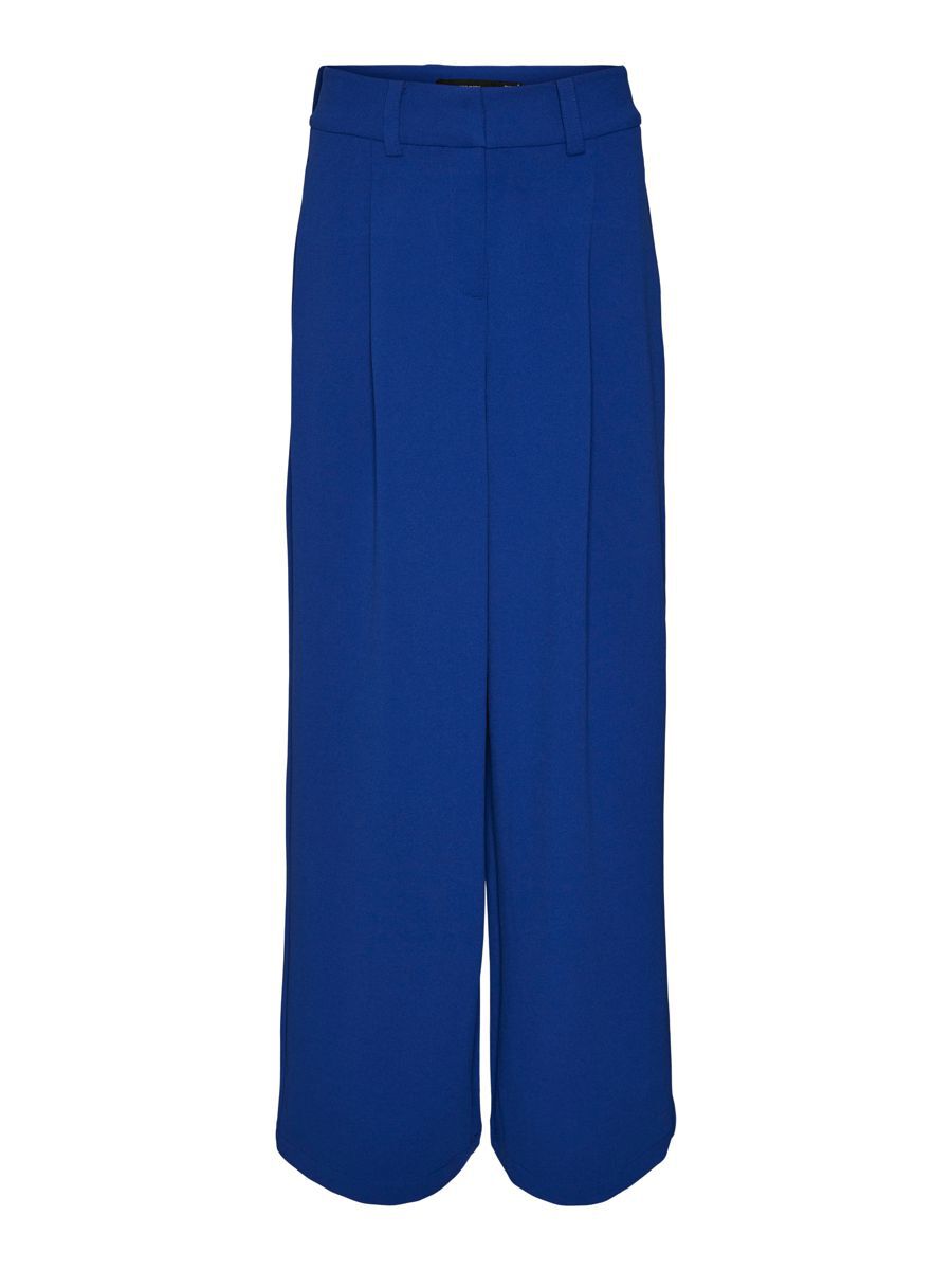 VERO MODA High Waist Wide Fit Hose Damen Blau günstig online kaufen