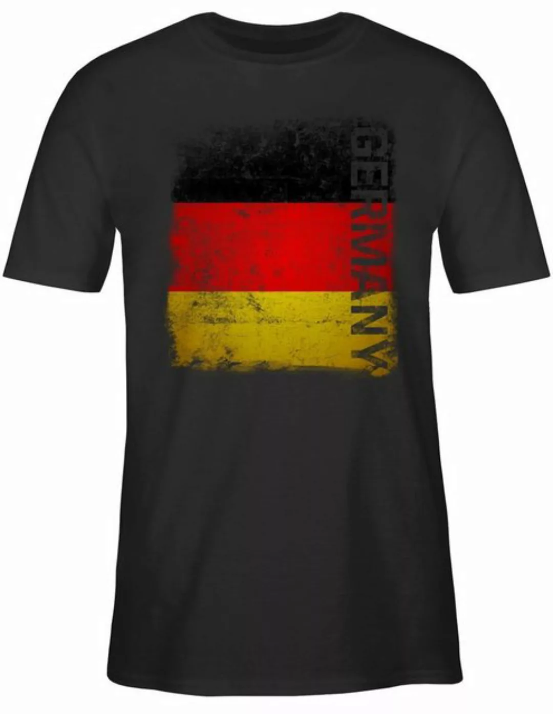 Shirtracer T-Shirt Germany Vintage Flagge 2024 Fussball EM Fanartikel günstig online kaufen