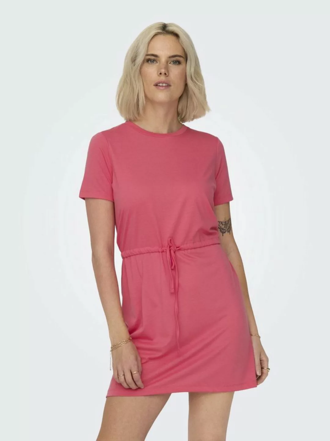 JACQUELINE de YONG Shirtkleid Leichtes Stoff Sommer Kleid mit Bindeband (mi günstig online kaufen