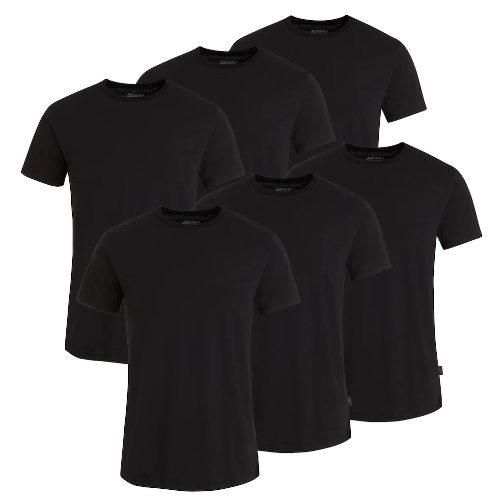 Jockey American-Shirt, (6er Pack), Flache Nähte, Relax Fit, Single-Jersey günstig online kaufen