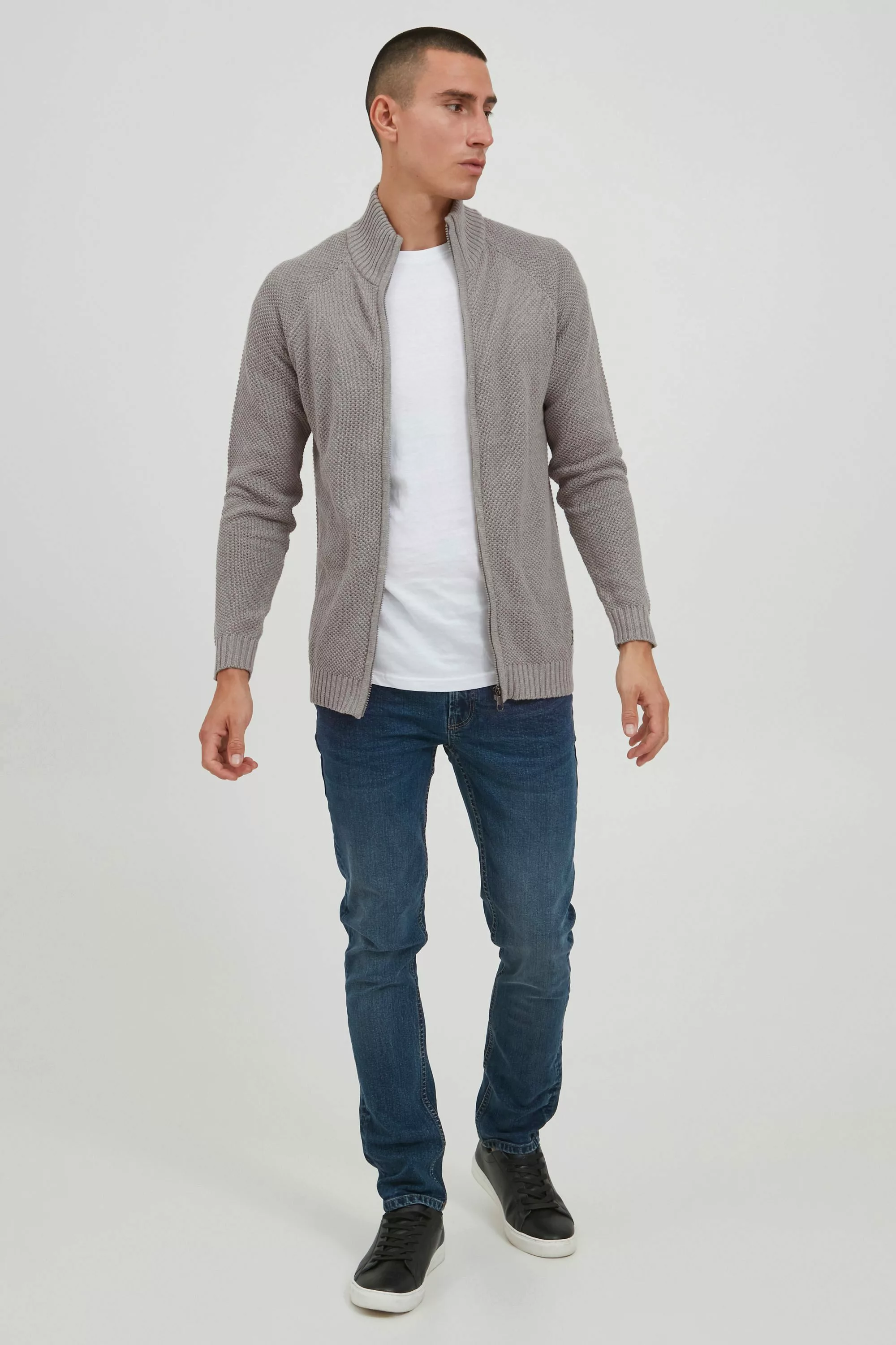11 Project Strickjacke PRSteffan ZipperJacke mit günstig online kaufen