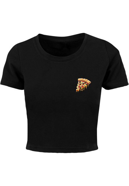 Merchcode T-Shirt Merchcode Damen Ladies Pizza Comic Cropped Tee (1-tlg) günstig online kaufen