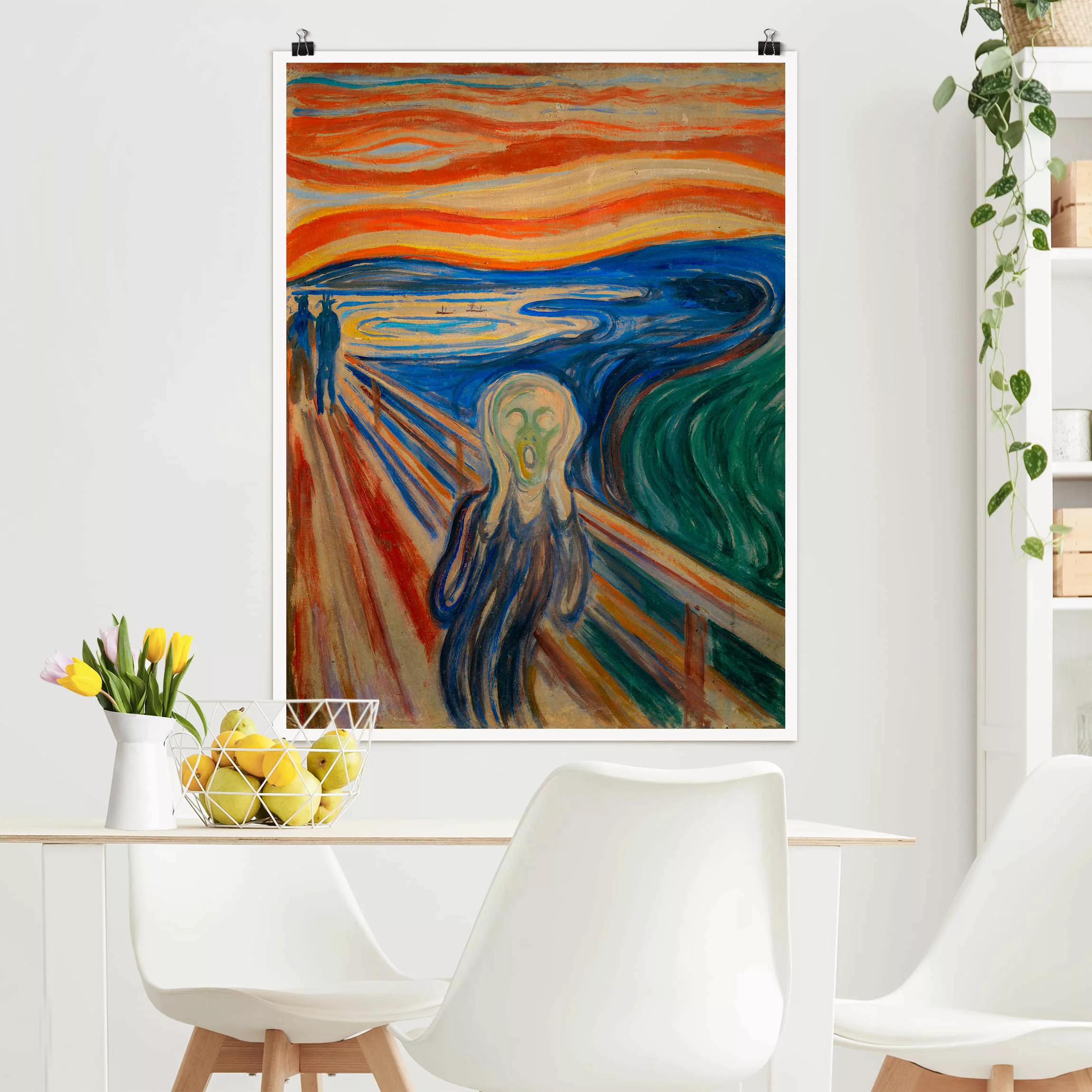 Poster Kunstdruck - Hochformat Edvard Munch - Der Schrei günstig online kaufen