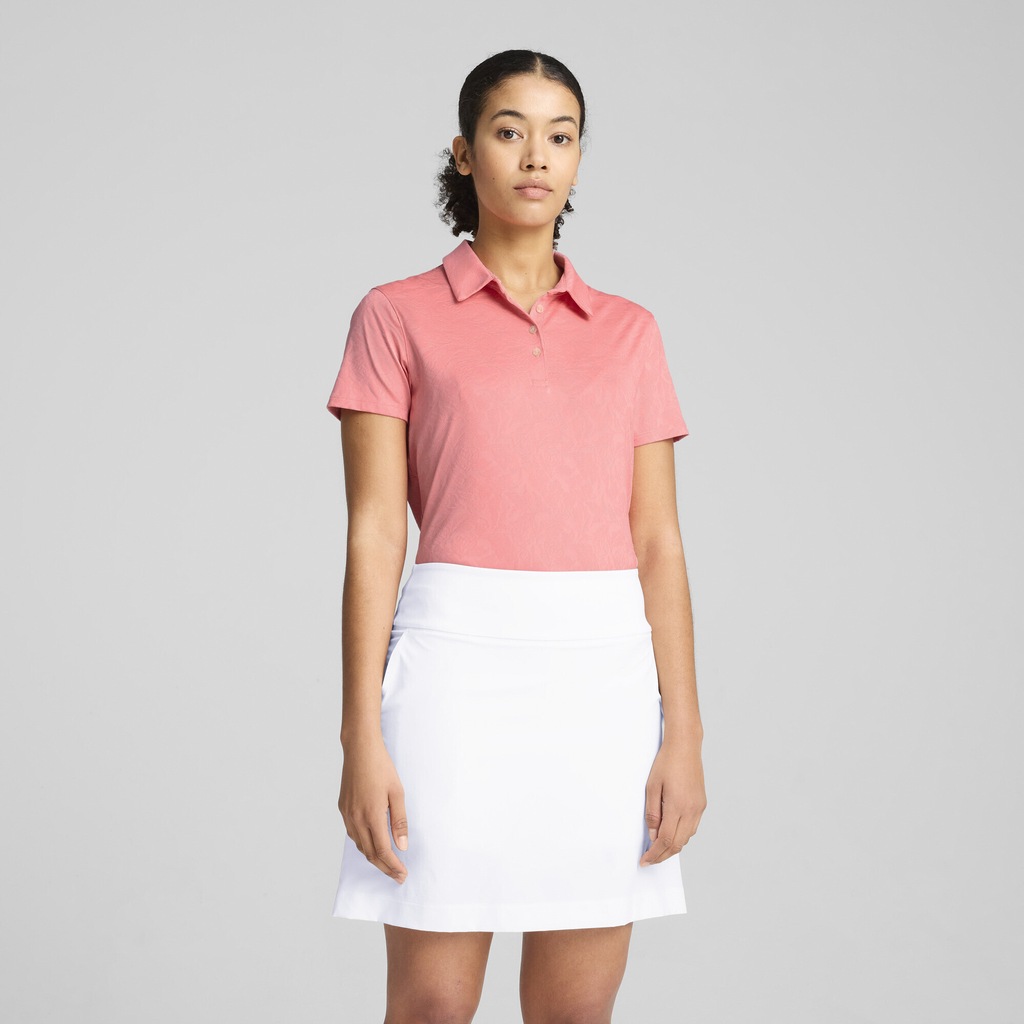 PUMA Poloshirt "MATTR Lianas Kurzärmeliges Jacquard-Polo Damen" günstig online kaufen