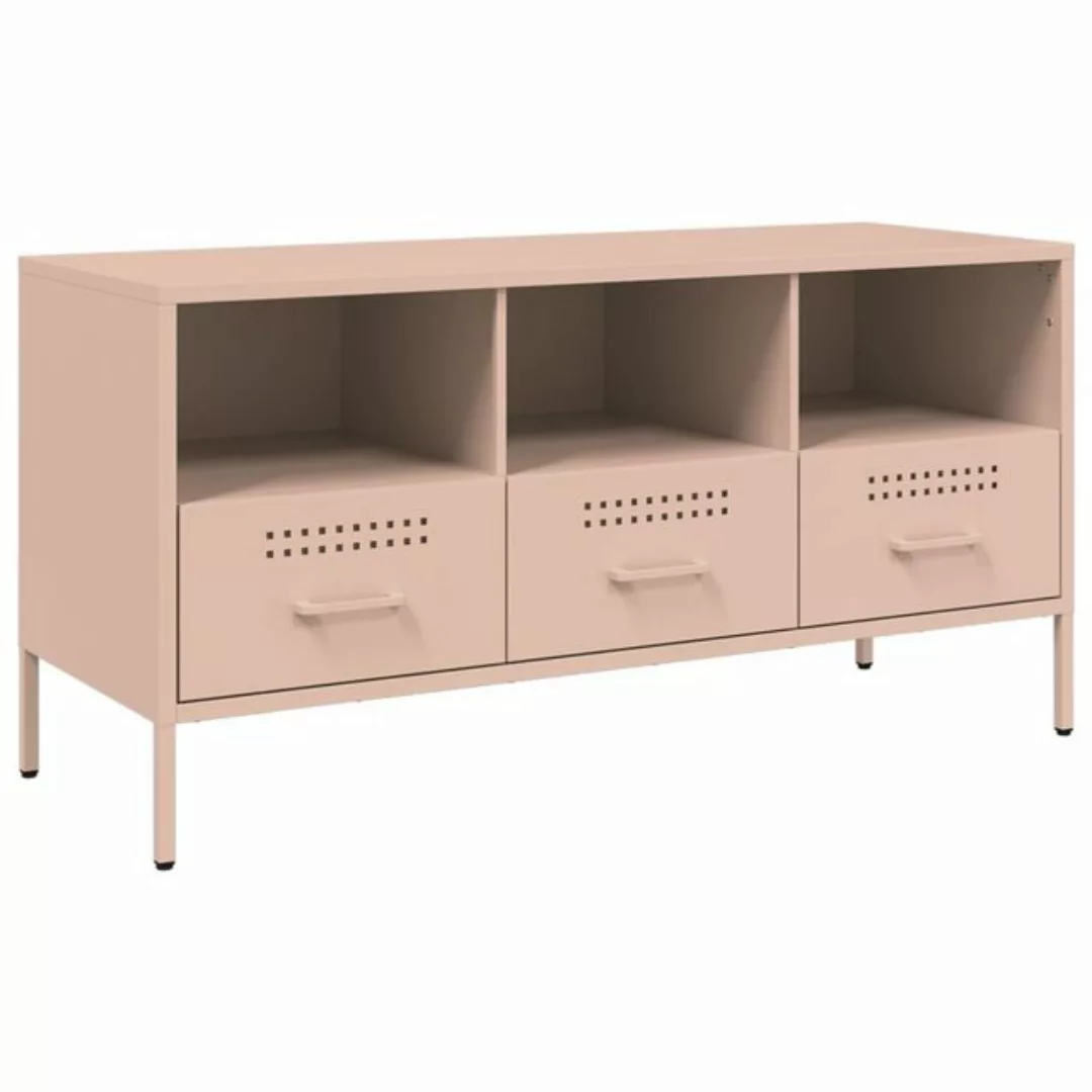 vidaXL Schrankmodule TV-Schrank Rosa 100,5x39x50,5 cm Stahl günstig online kaufen