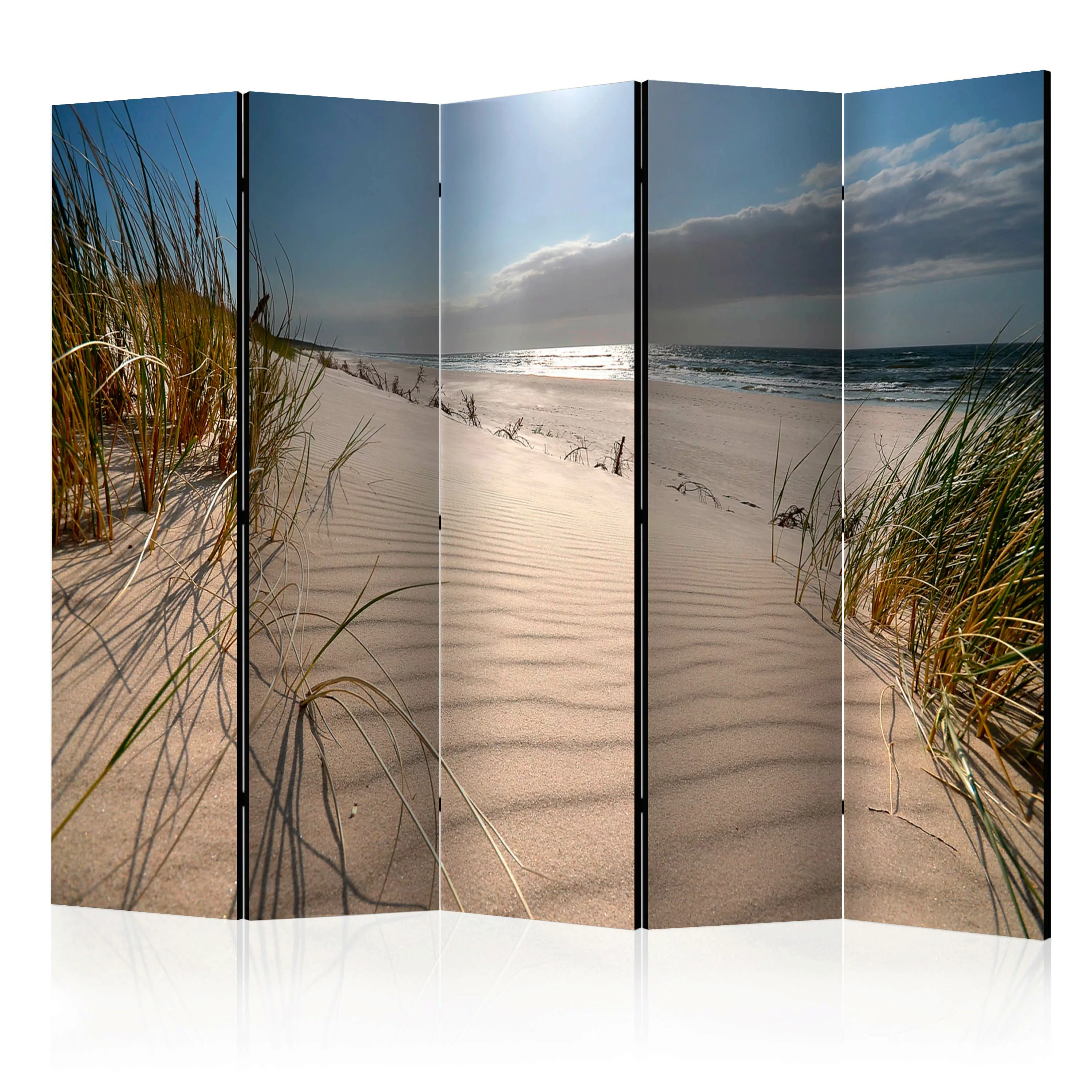 5-teiliges Paravent - Beach In Mrzezyno Ii [room Dividers] günstig online kaufen