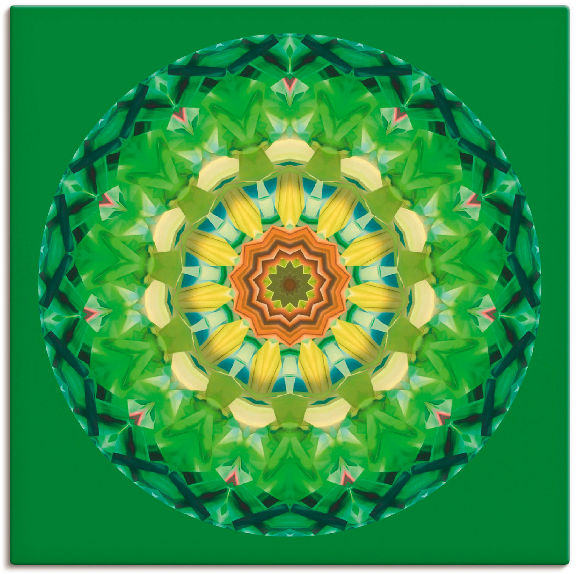 Artland Leinwandbild "Mandala II", Muster, (1 St.), auf Keilrahmen gespannt günstig online kaufen