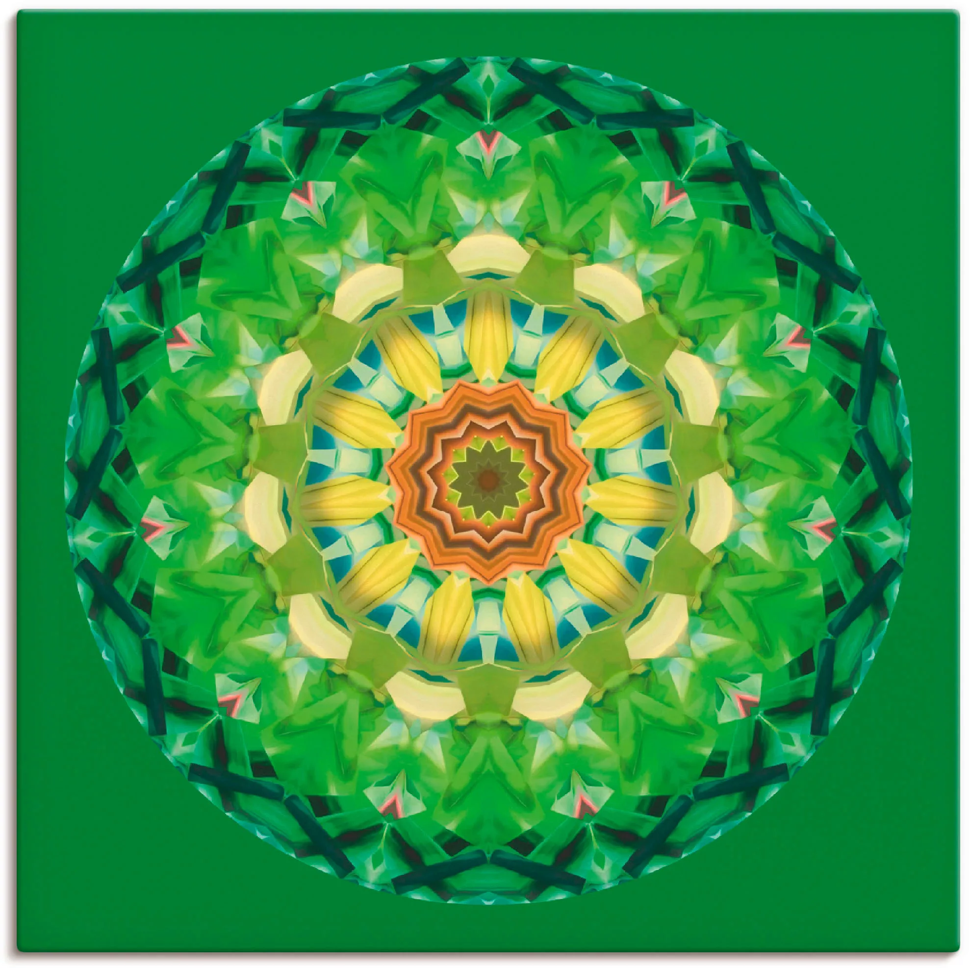 Artland Leinwandbild »Mandala II«, Muster, (1 St.), auf Keilrahmen gespannt günstig online kaufen