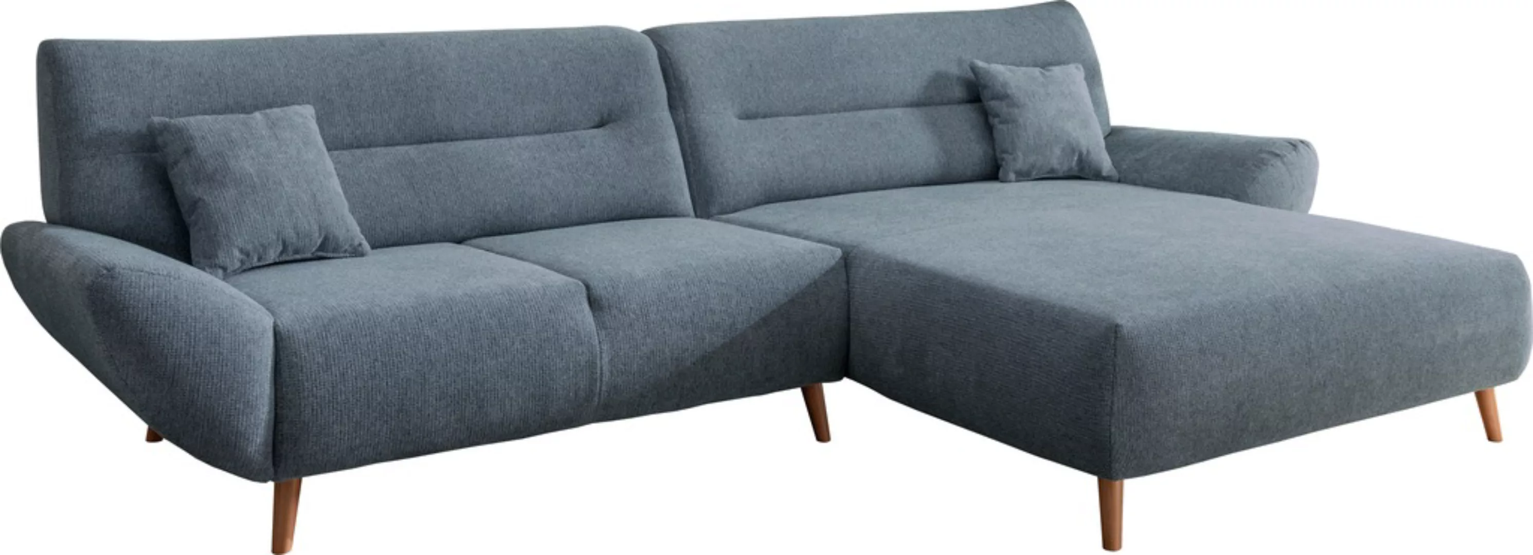 INOSIGN Ecksofa »Drago, elegant und zeitlos, komfortabel, Holzfuß, L-Form«, günstig online kaufen