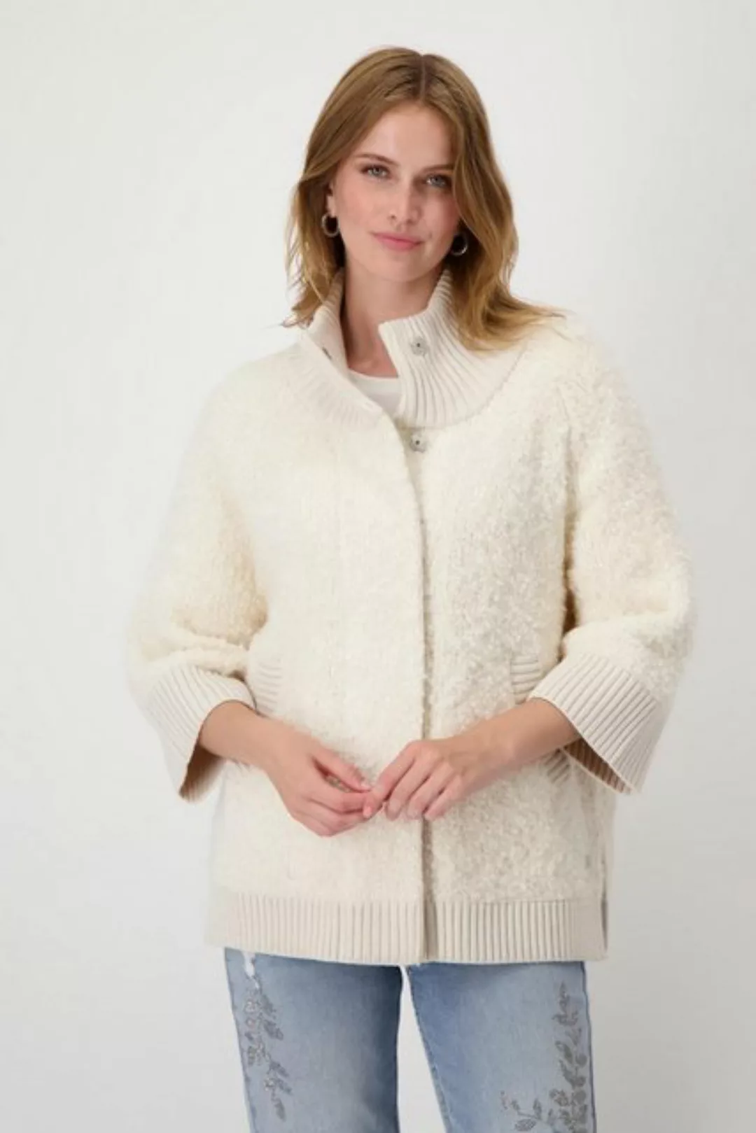 Monari Strickjacke, aus Boucle Garn günstig online kaufen