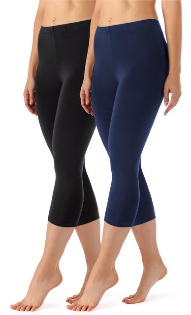 Merry Style Leggings Damen Caprihose 3/4 Hose MS10-144 (2-tlg) aus Viskose günstig online kaufen