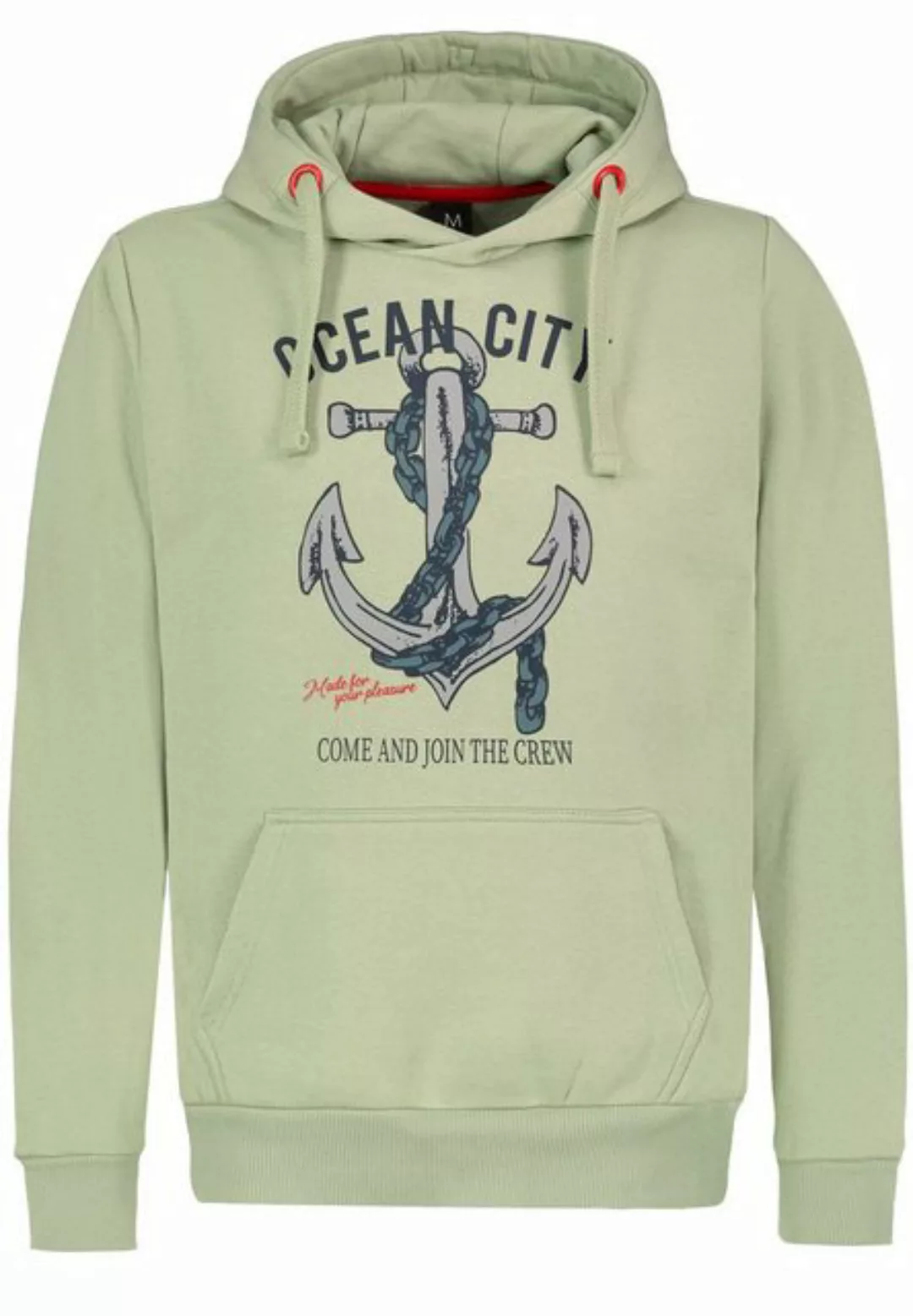 SUBLEVEL Hoodie Sweathoodie mit Anker-Print günstig online kaufen