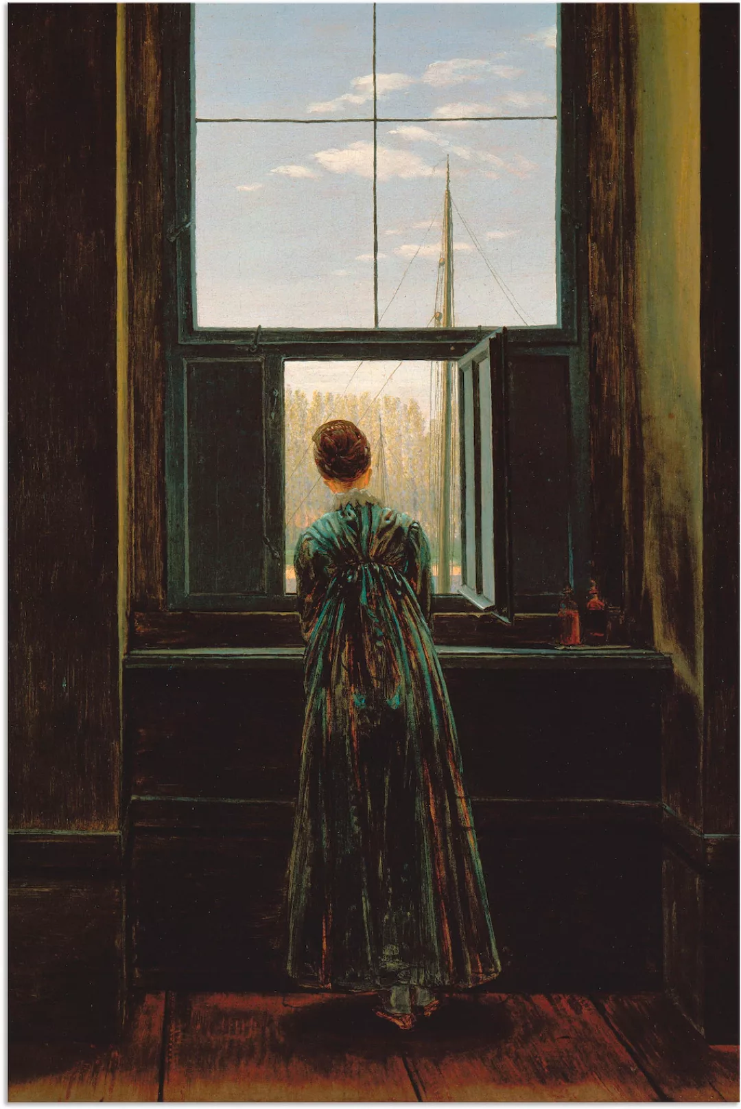 Artland Wandbild »Frau am Fenster. 1822(?)«, Frau, (1 St.) günstig online kaufen
