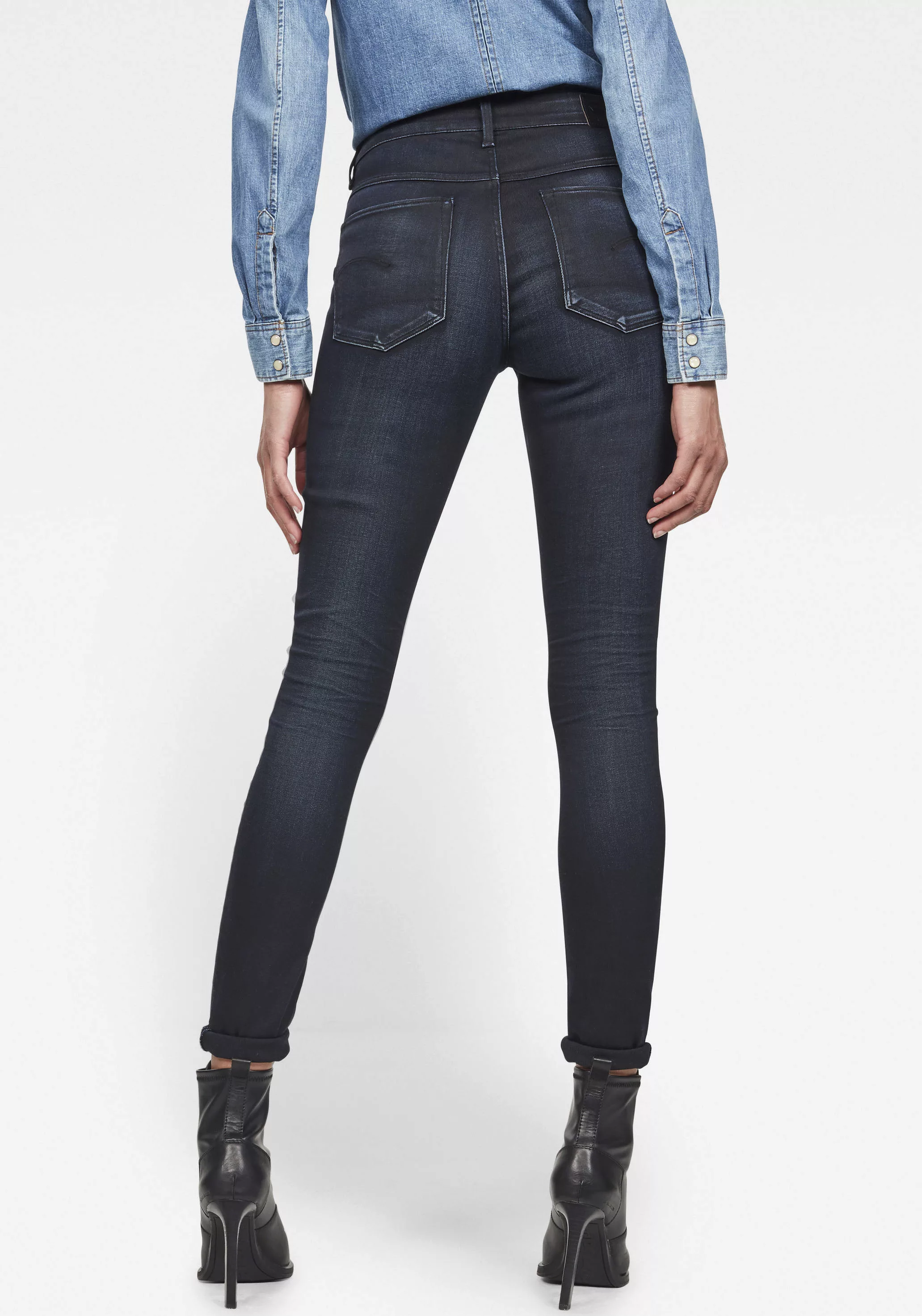 G-star 3301 High Waist Skinny Jeans 25 Dark Aged günstig online kaufen