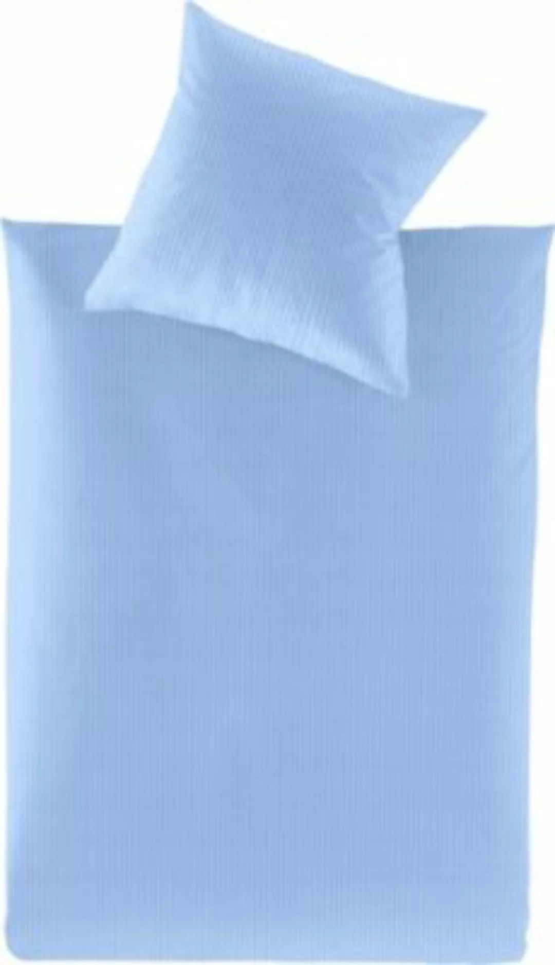 Irisette "Bettwäsche ""Lumen"" Interlock-Jersey" blau Gr. 155 x 220 + 80 x günstig online kaufen